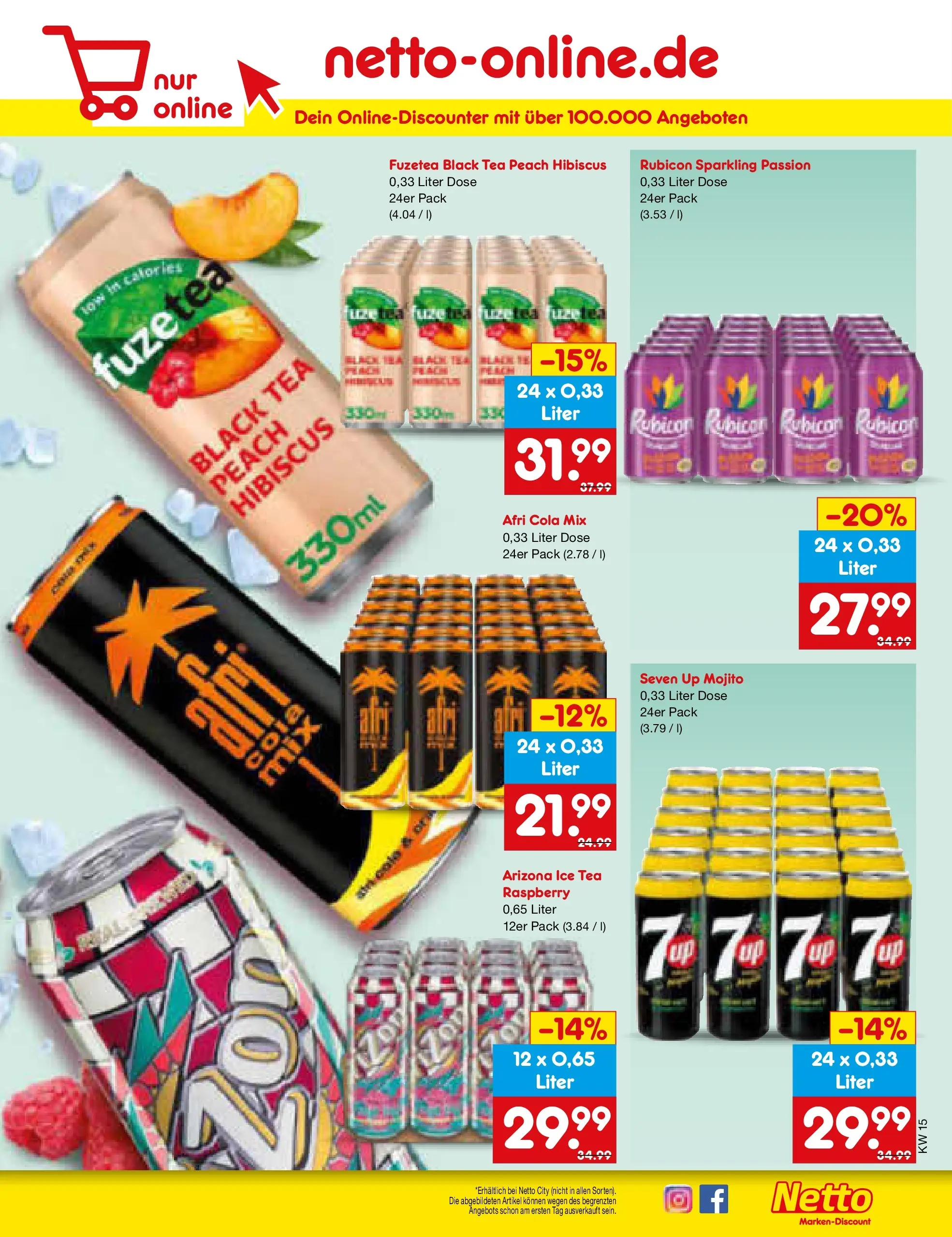 Netto Marken-Discount Prospekt Bad Friedrichshall	 (ab 07.04.2026) » Angebote | Seite: 23 | Produkte: Fuze tea, Cola