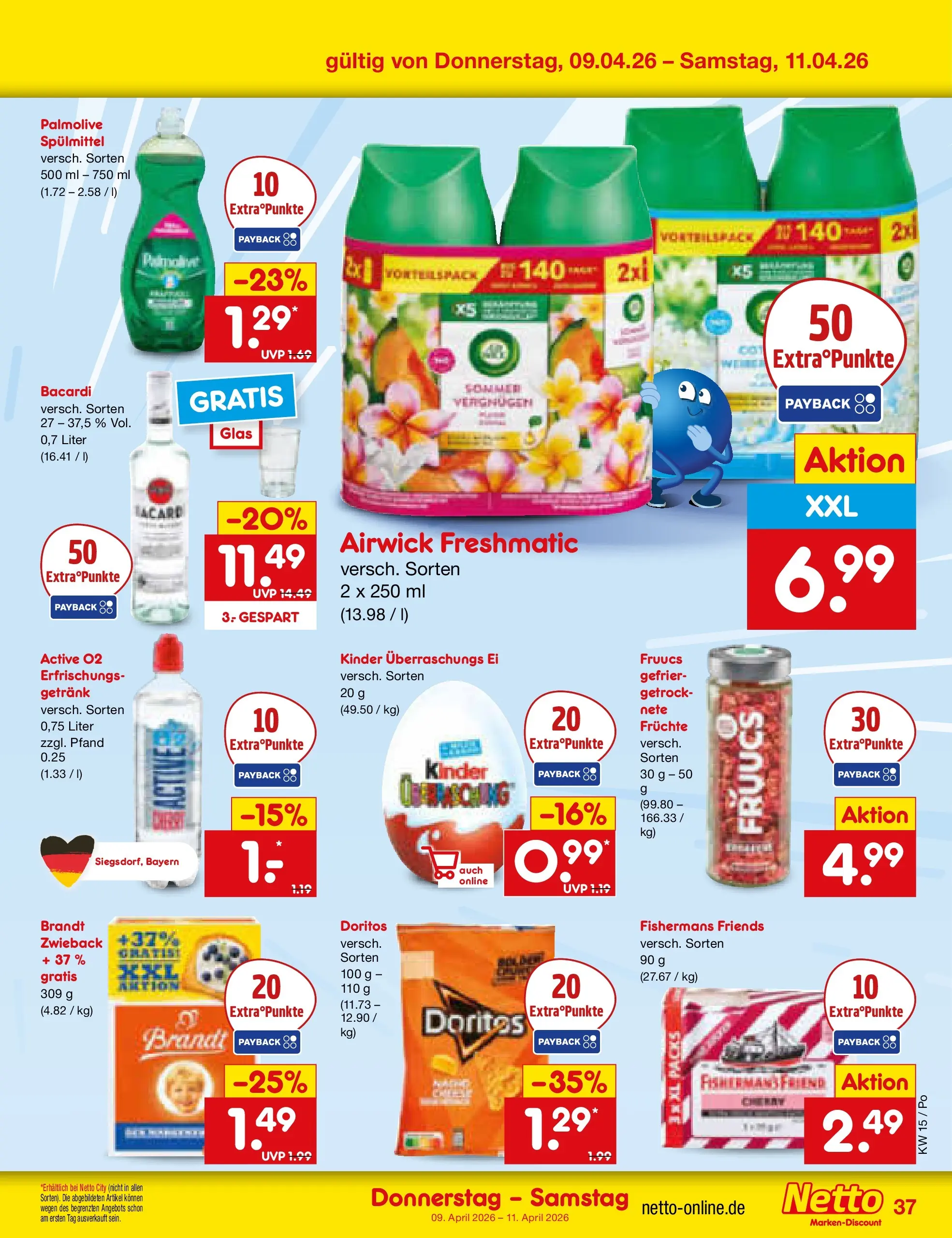 Netto Marken-Discount Prospekt Regensburg	 (ab 07.04.2026) » Angebote | Seite: 47 | Produkte: Bacardi