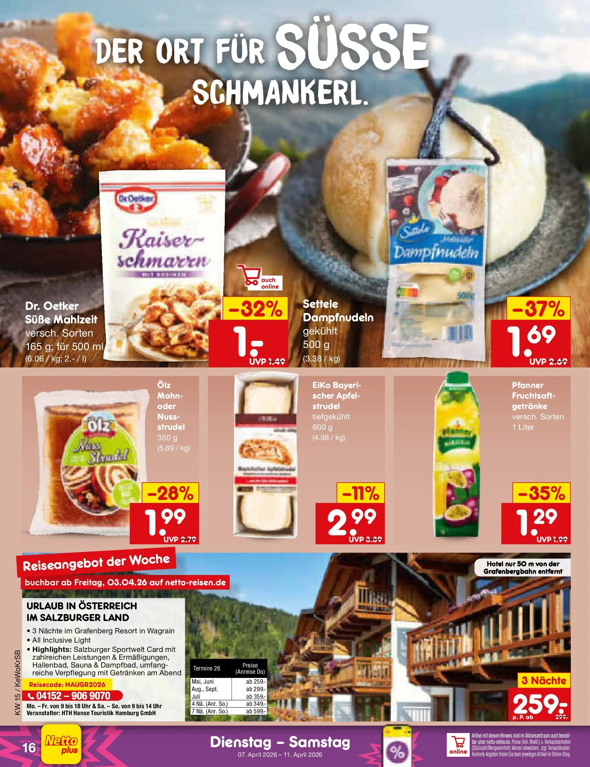Netto Marken-Discount Prospekt Bonn	 (ab 07.04.2026) » Angebote | Seite: 18 | Produkte: Äpfel, Fruchtsaft, Uhr