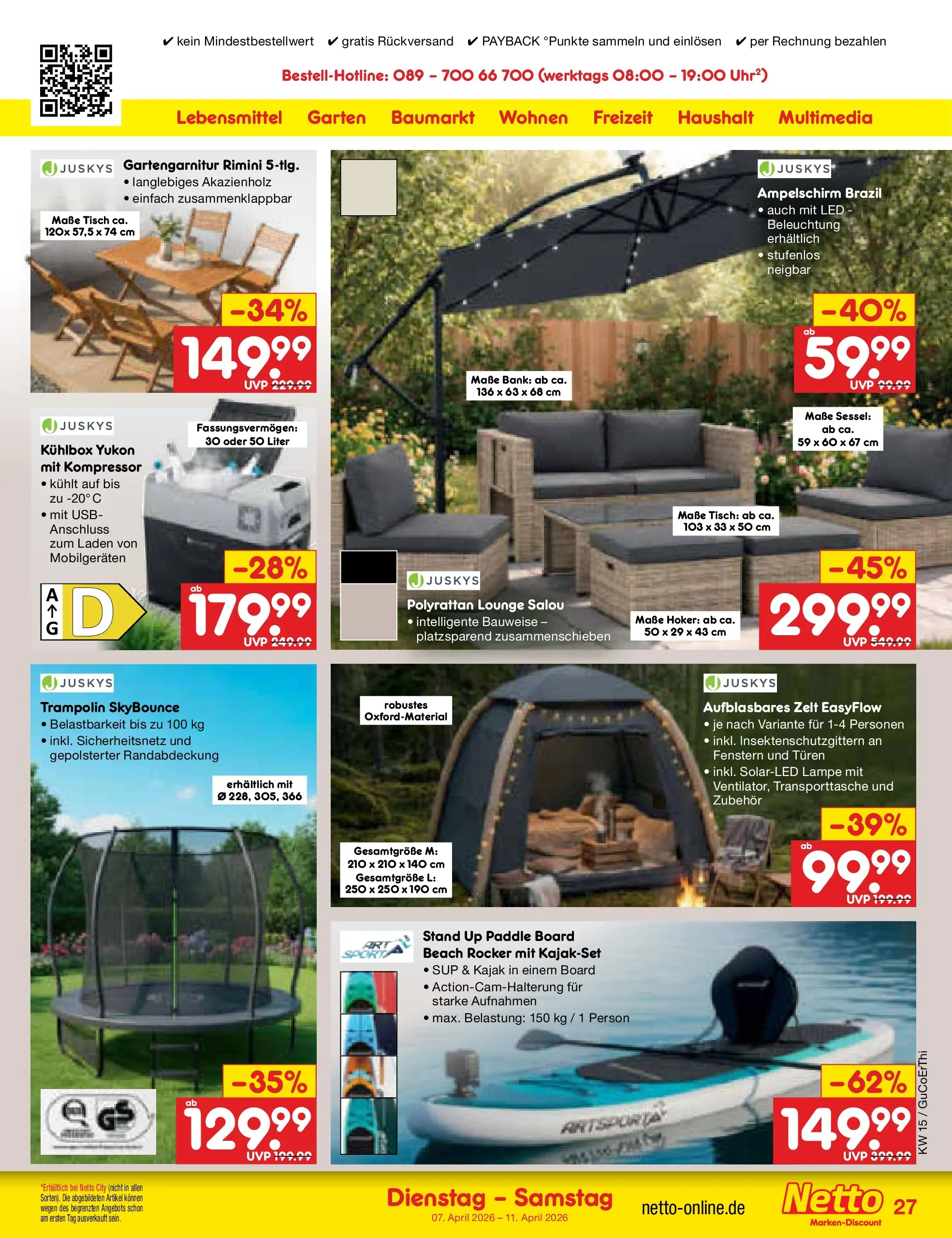 Netto Marken-Discount Prospekt Jena-Lobeda	 (ab 07.04.2026) » Angebote | Seite: 43 | Produkte: USB, Sessel, Tisch, Lampe