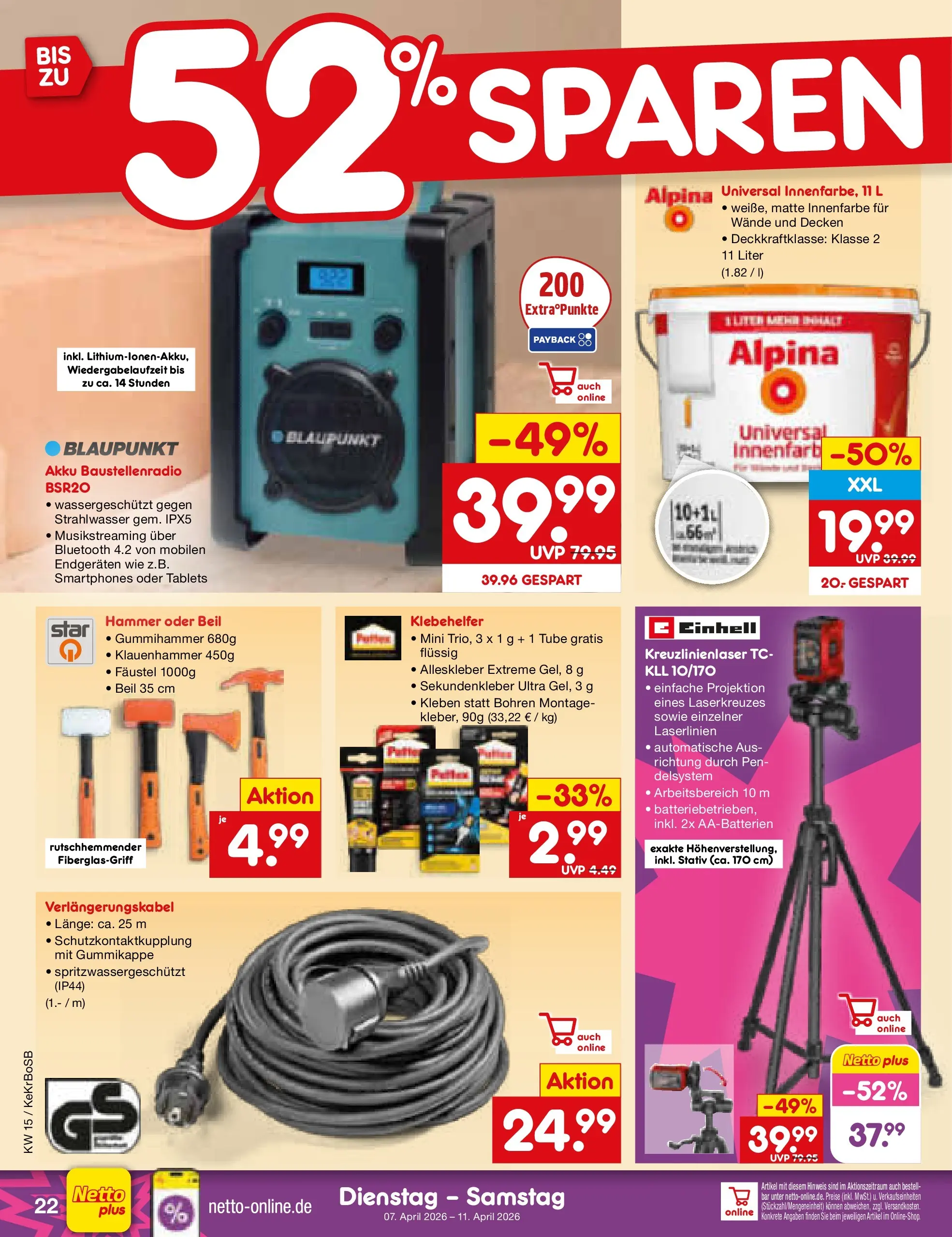 Netto Marken-Discount Prospekt Bonn	 (ab 07.04.2026) » Angebote | Seite: 32 | Produkte: Smartphones, Stativ