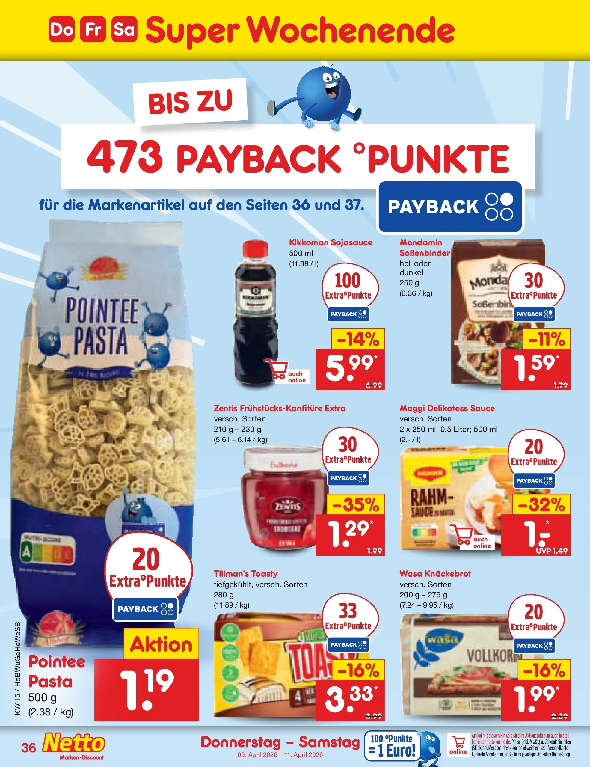 Netto Marken-Discount Prospekt Hamburg	 (ab 07.04.2026) » Angebote | Seite: 46 | Produkte: Maggi, Wasa knackebrot, Pasta