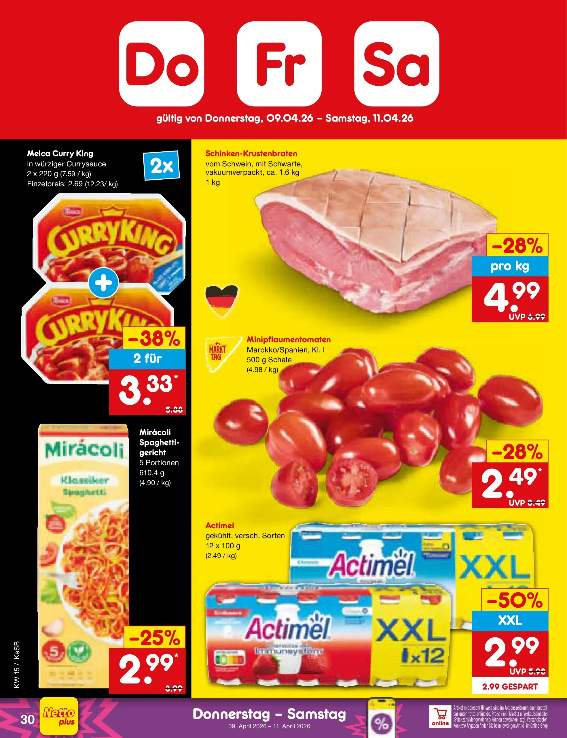 Netto Marken-Discount Prospekt Bonn	 (ab 07.04.2026) » Angebote | Seite: 46 | Produkte: Actimel, Meica