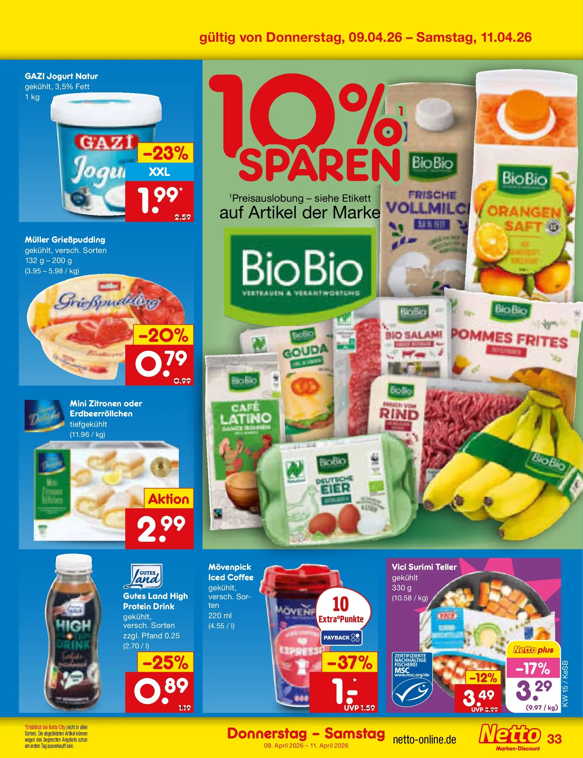 Netto Marken-Discount Prospekt Bonn	 (ab 07.04.2026) » Angebote | Seite: 49 | Produkte: Pommes, Orangen, Pommes frites, Salami