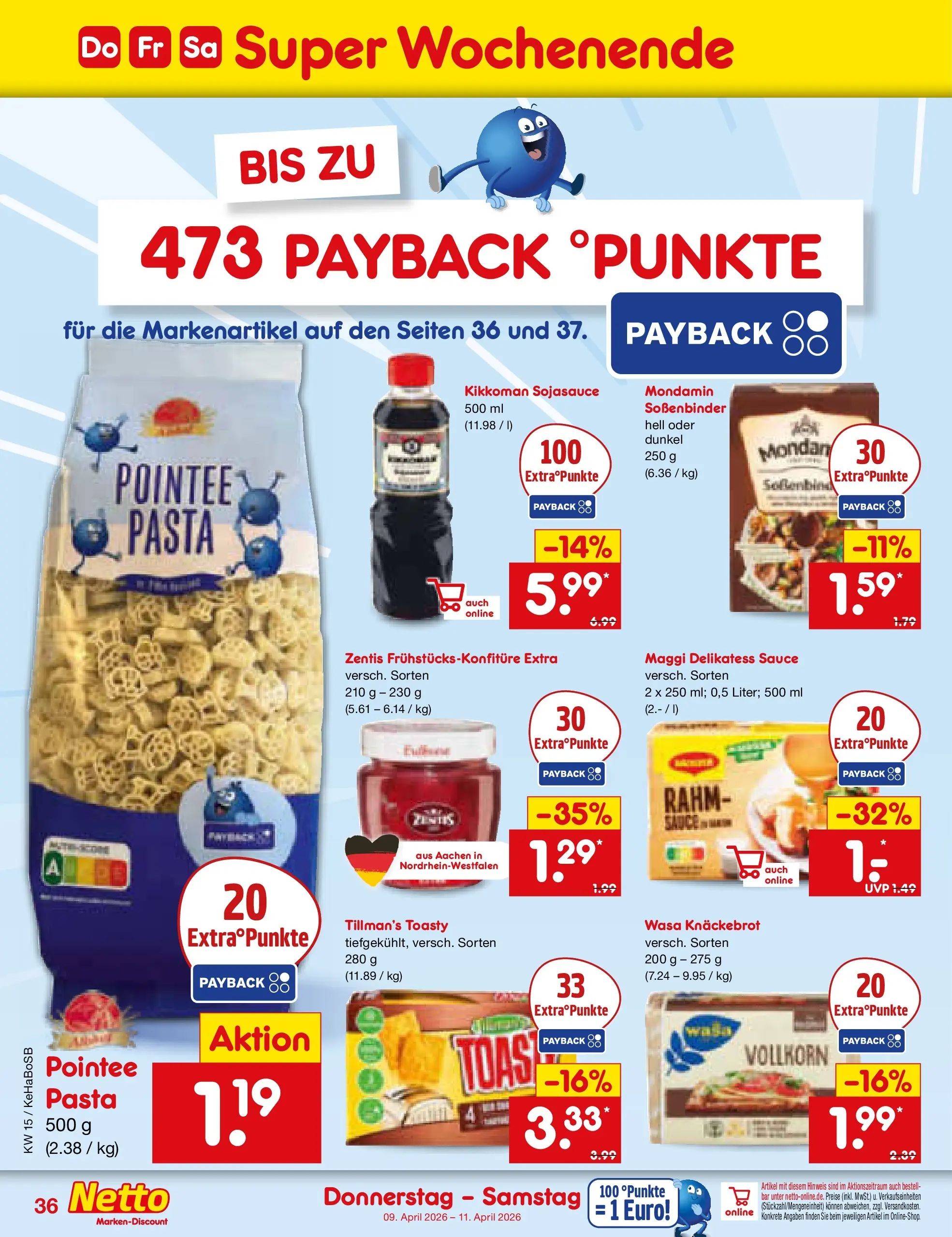 Netto Marken-Discount Prospekt Bonn	 (ab 07.04.2026) » Angebote | Seite: 52 | Produkte: Maggi, Wasa knackebrot, Pasta