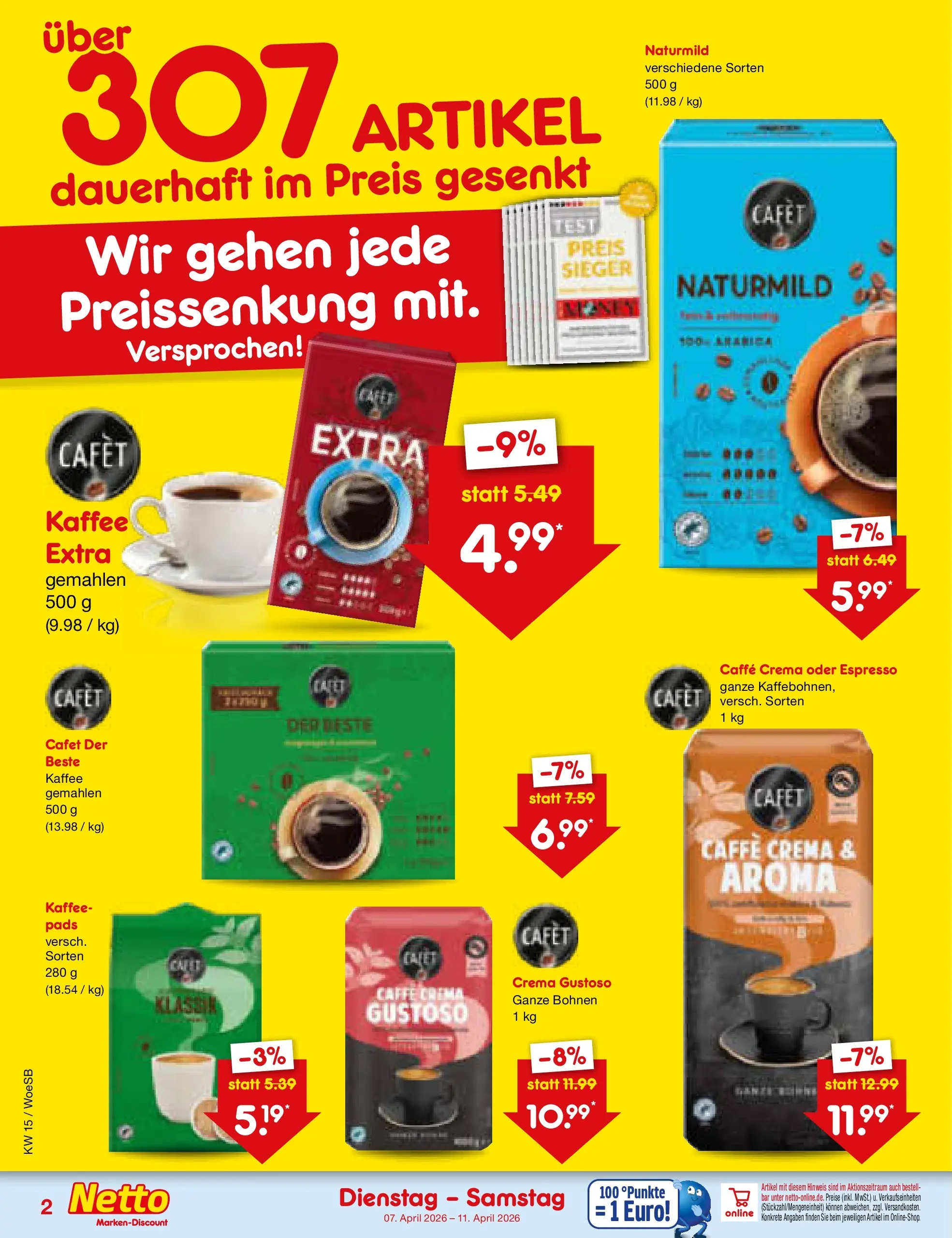 Netto Marken-Discount Prospekt Gemmingen	 (ab 07.04.2026) » Angebote | Seite: 28 | Produkte: Kaffee