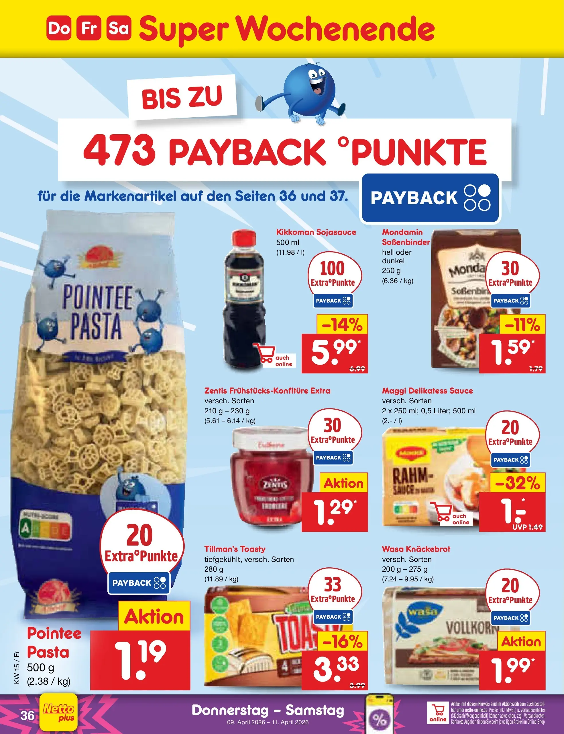 Netto Marken-Discount Prospekt Jena-Lobeda	 (ab 07.04.2026) » Angebote | Seite: 52 | Produkte: Maggi, Wasa knackebrot, Pasta