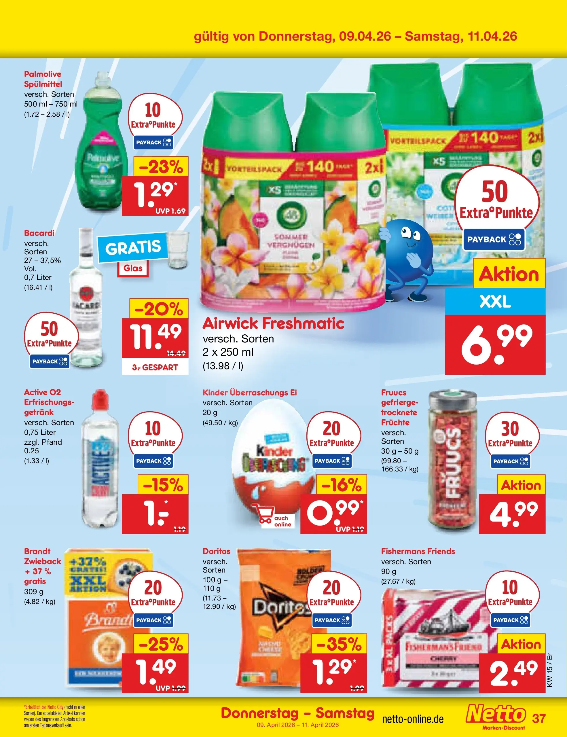 Netto Marken-Discount Prospekt Jena-Lobeda	 (ab 07.04.2026) » Angebote | Seite: 53 | Produkte: Bacardi