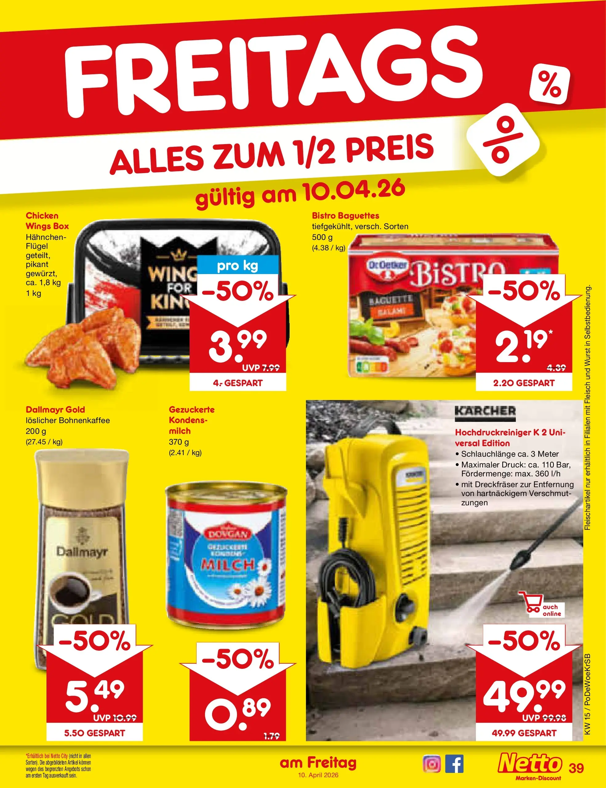 Netto Marken-Discount Prospekt Gemmingen	 (ab 07.04.2026) » Angebote | Seite: 57 | Produkte: Dallmayr, Wurst, Hochdruckreiniger, Fleisch