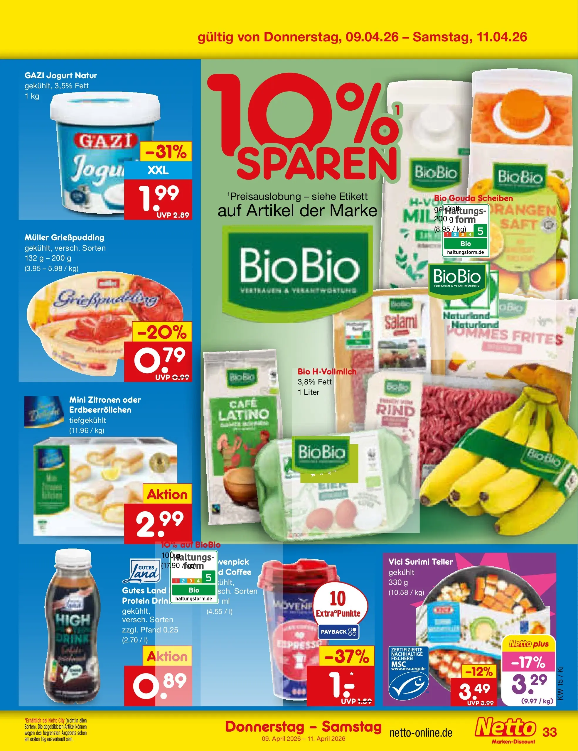 Netto Marken-Discount Prospekt Bad Friedrichshall	 (ab 07.04.2026) » Angebote | Seite: 49 | Produkte: Gouda, Pommes, Pommes frites, Saft