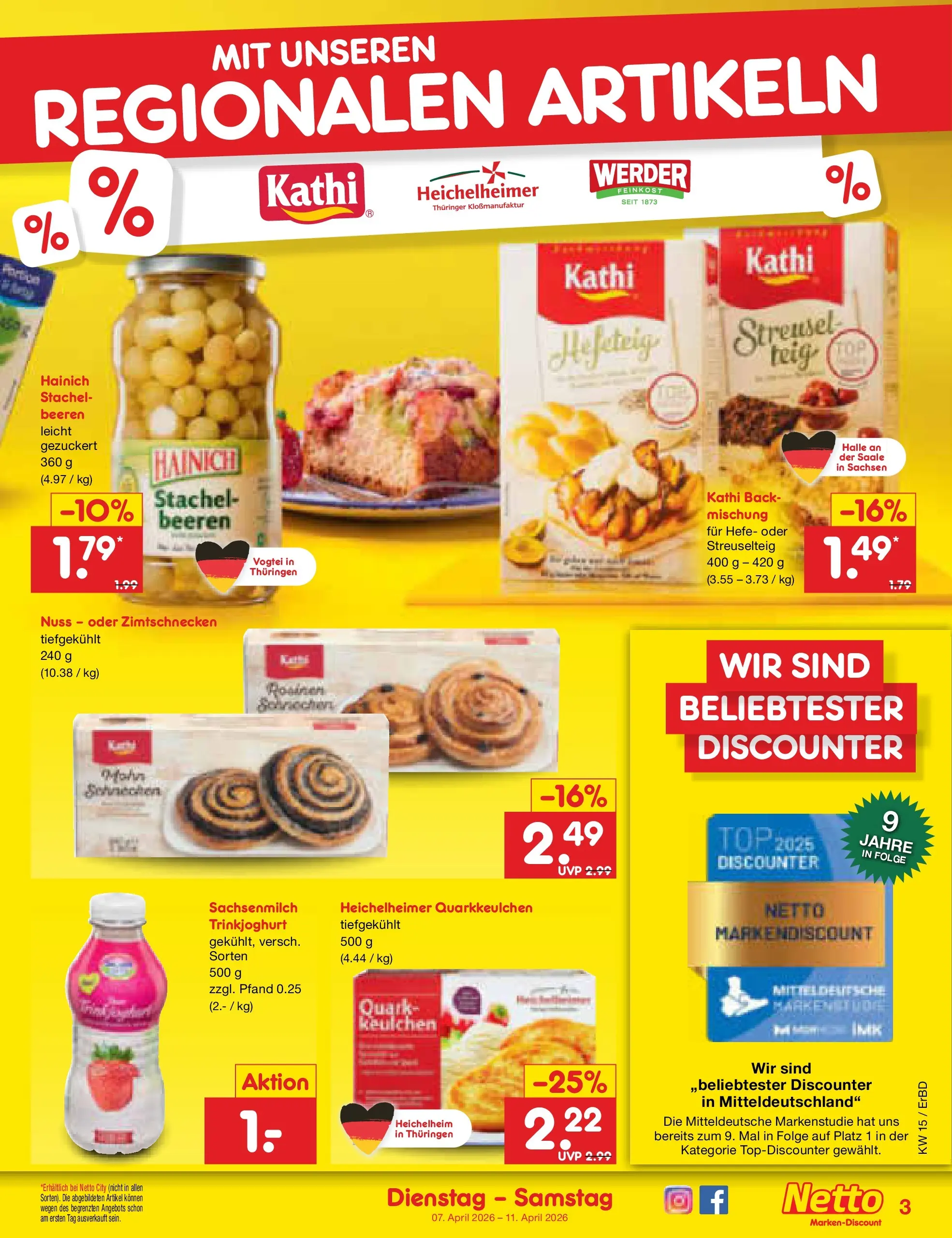 Netto Marken-Discount Prospekt Jena-Lobeda	 (ab 07.04.2026) » Angebote | Seite: 29 | Produkte: Top, Quark, Trinkjoghurt