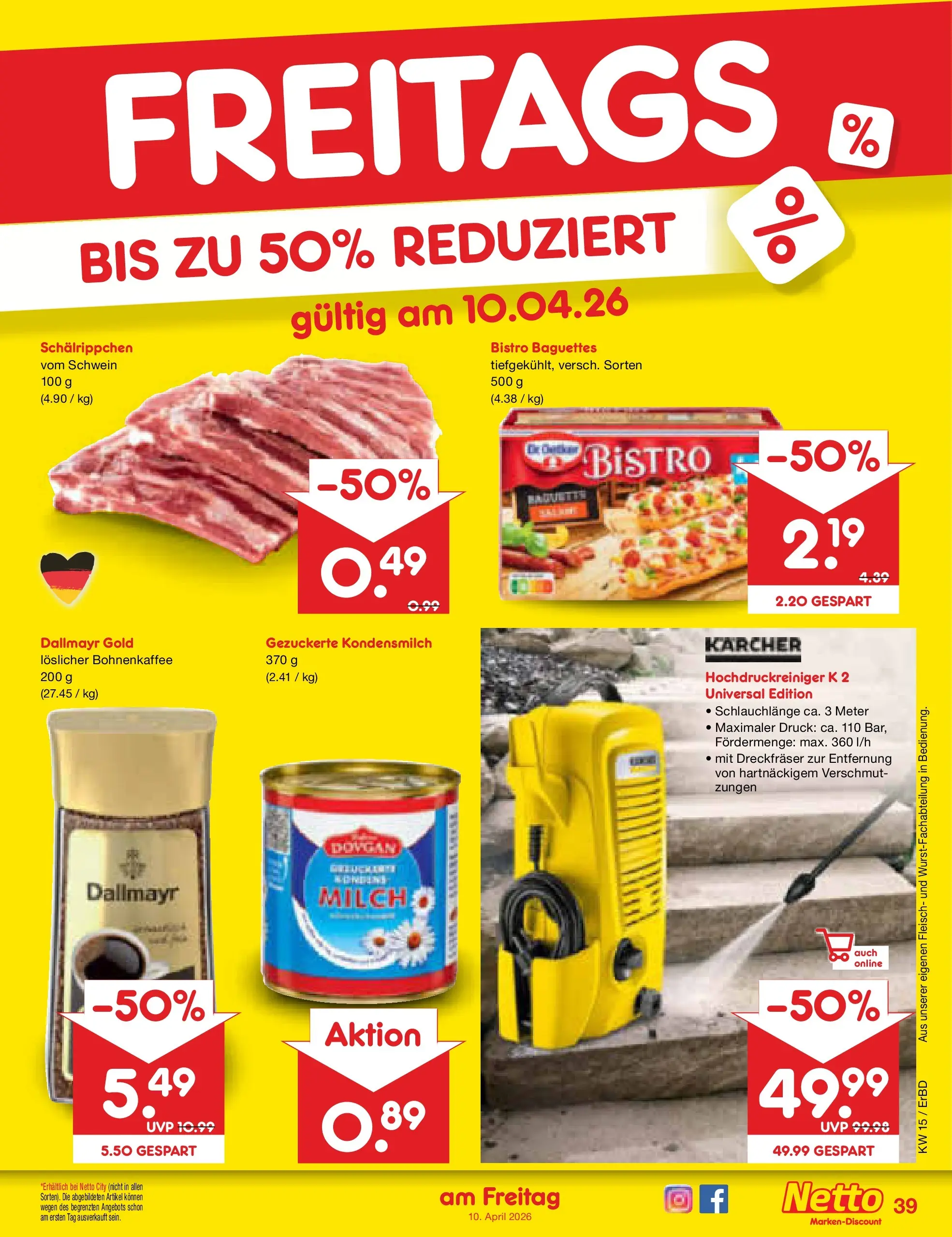 Netto Marken-Discount Prospekt Jena-Lobeda	 (ab 07.04.2026) » Angebote | Seite: 57 | Produkte: Dallmayr, Hochdruckreiniger, Fleisch