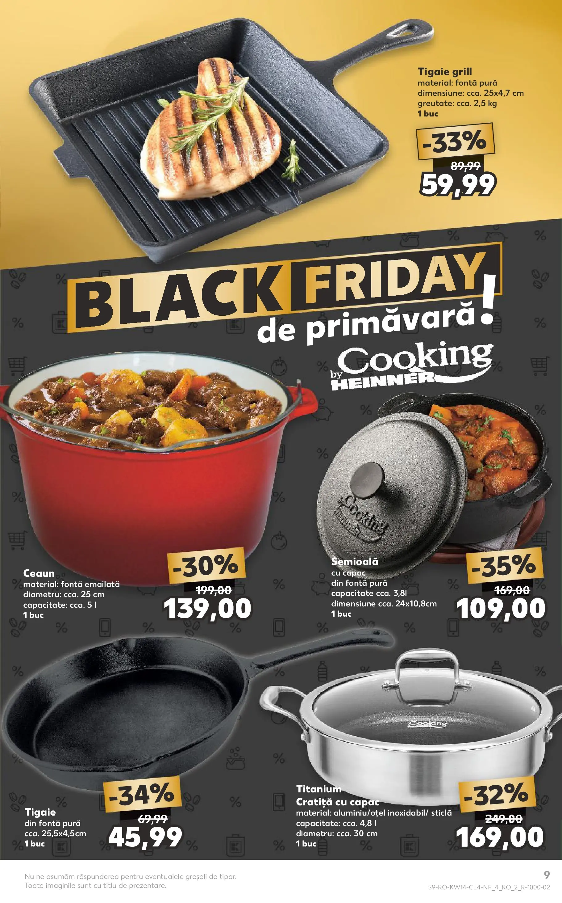Kaufland Domnesti 31.03.2026 - Revista si Oferta | Pagină: 9 | Produse: Tigaie, Cratiță, Grill