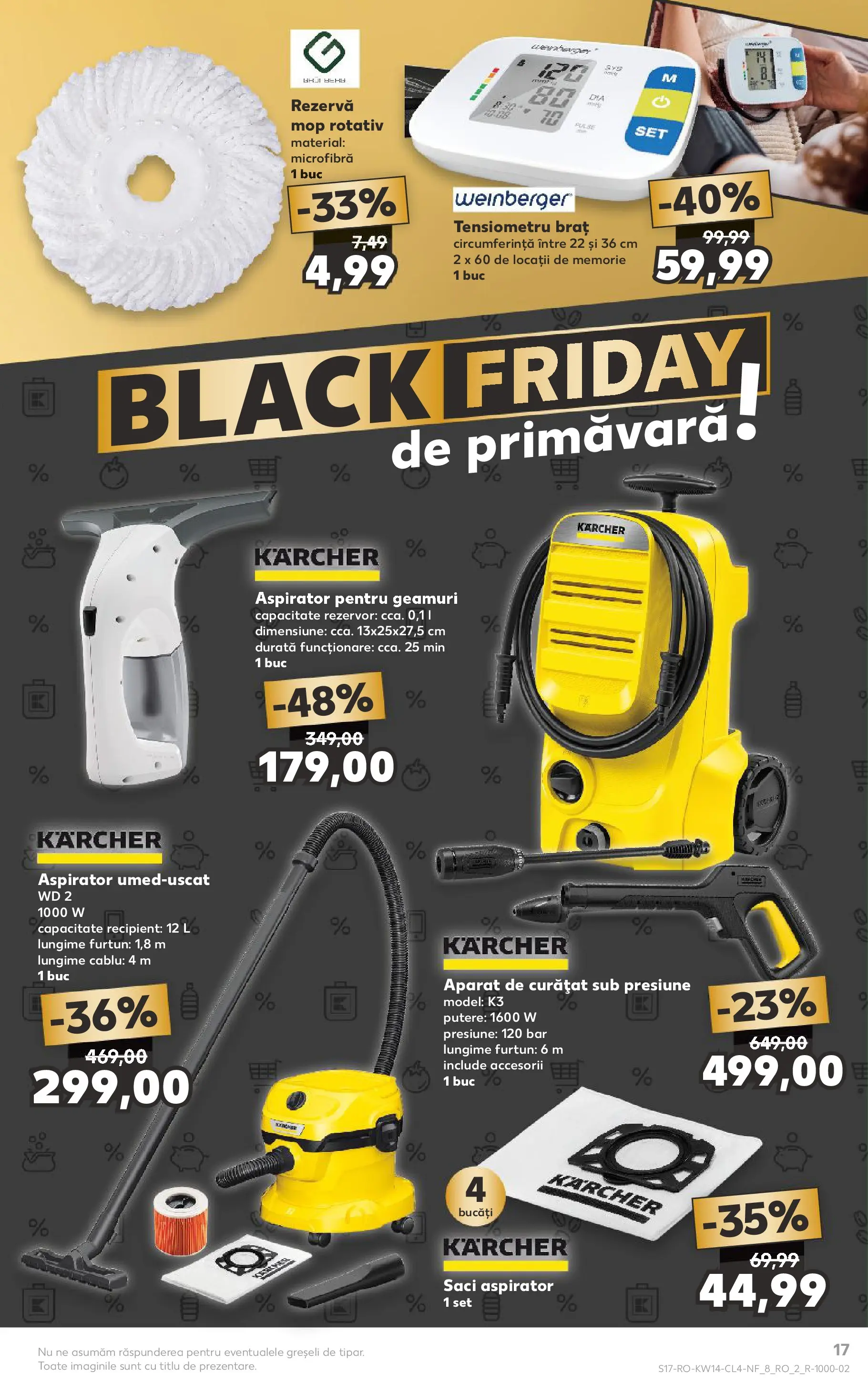 Kaufland Domnesti 31.03.2026 - Revista si Oferta | Pagină: 17 | Produse: Tensiometru, Memorie, Cablu, Mop