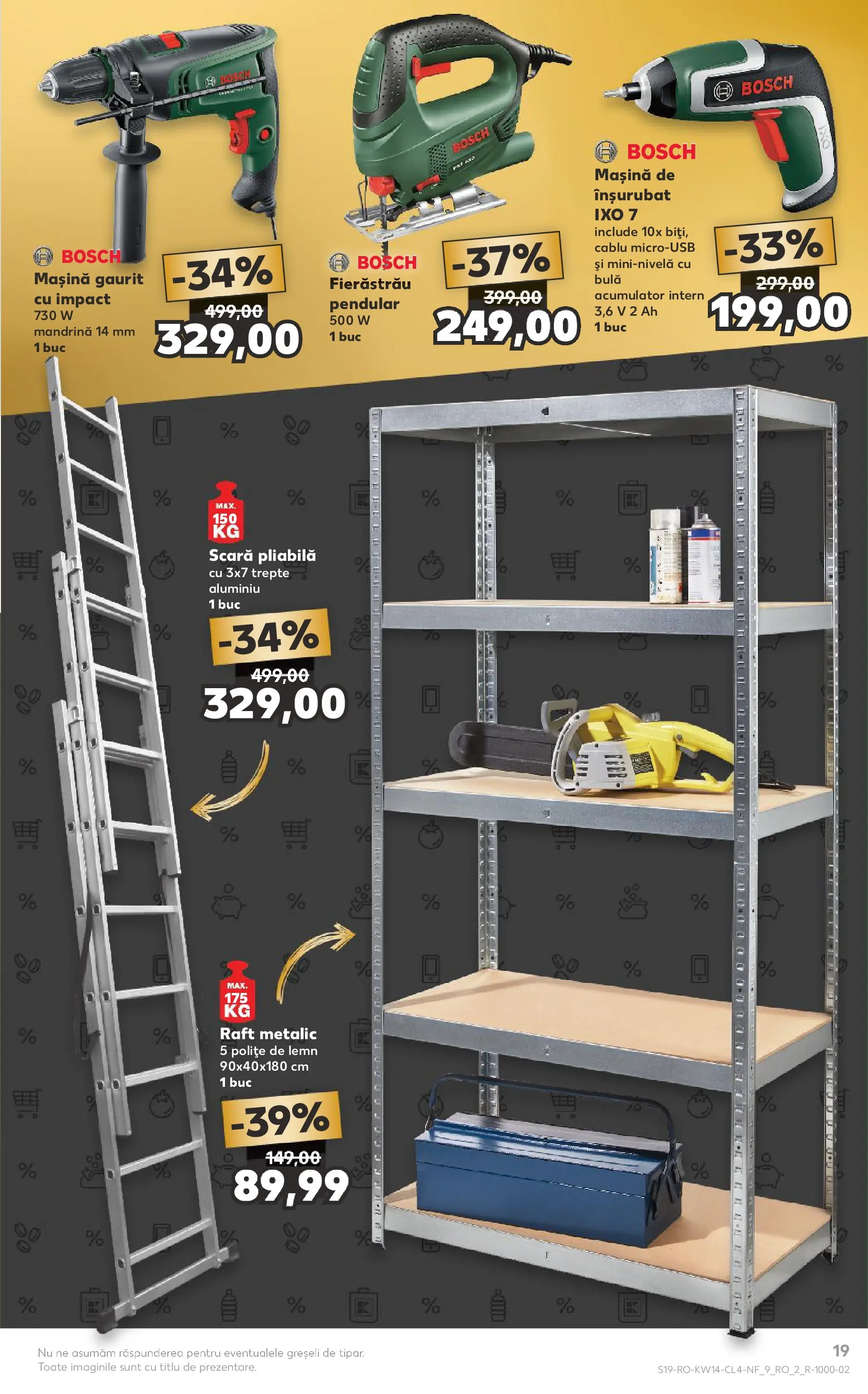 Kaufland Domnesti 31.03.2026 - Revista si Oferta | Pagină: 19 | Produse: Cablu, Scară, Raft, Peluş Köpek Yatağı