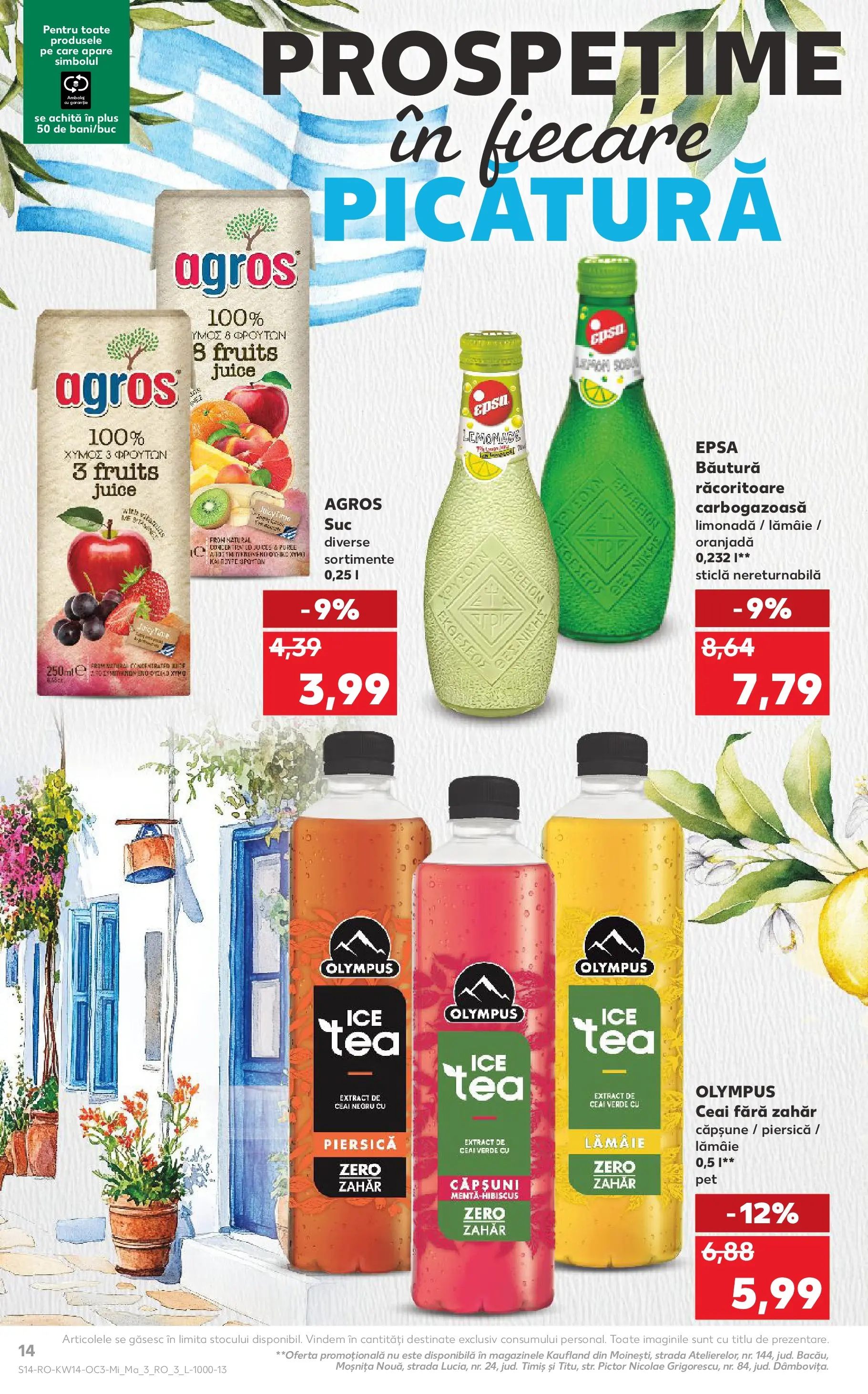 Kaufland Viseu de Sus 31.03.2026 - Revista si Oferta | Pagină: 14 | Produse: Piersică, Suc, Căpșuni, Zahăr