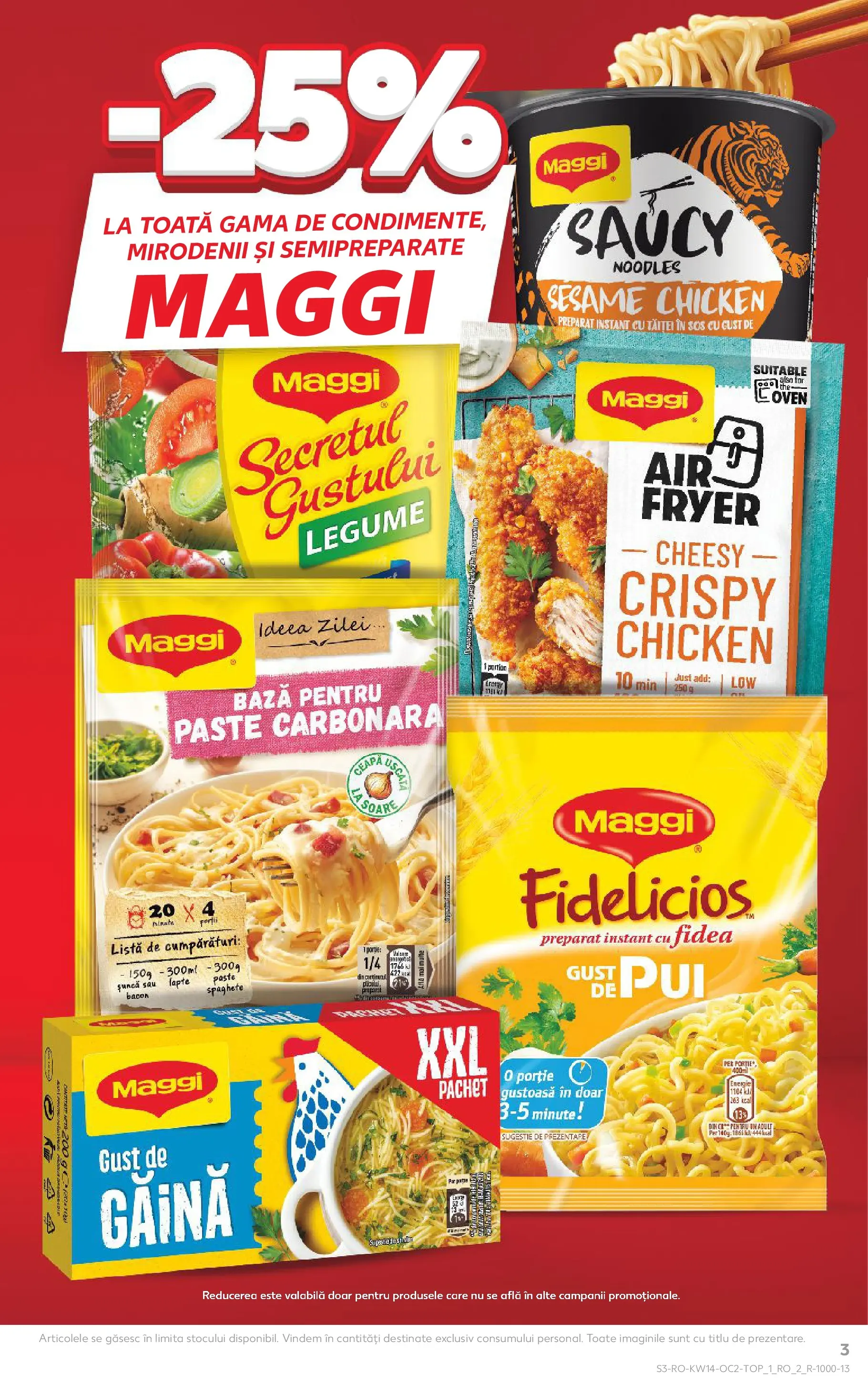 Kaufland Ploiești 31.03.2026 - Revista si Oferta | Pagină: 3 | Produse: Bacon, Lapte, Legume, Sos