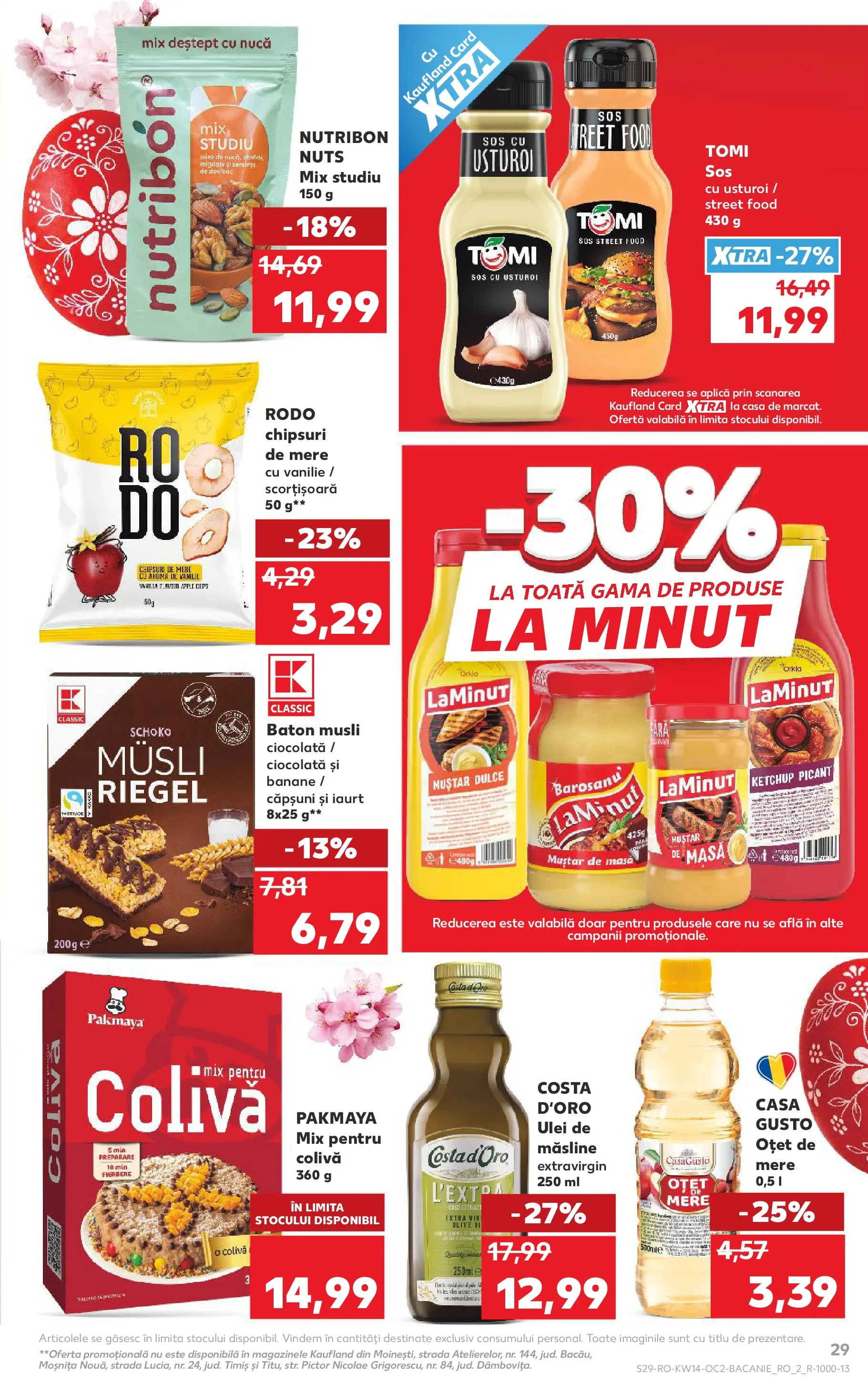 Kaufland Târgu Mureș 01.04.2026 - Revista si Oferta | Pagină: 29 | Produse: Masă, Ulei, Muștar, Usturoi