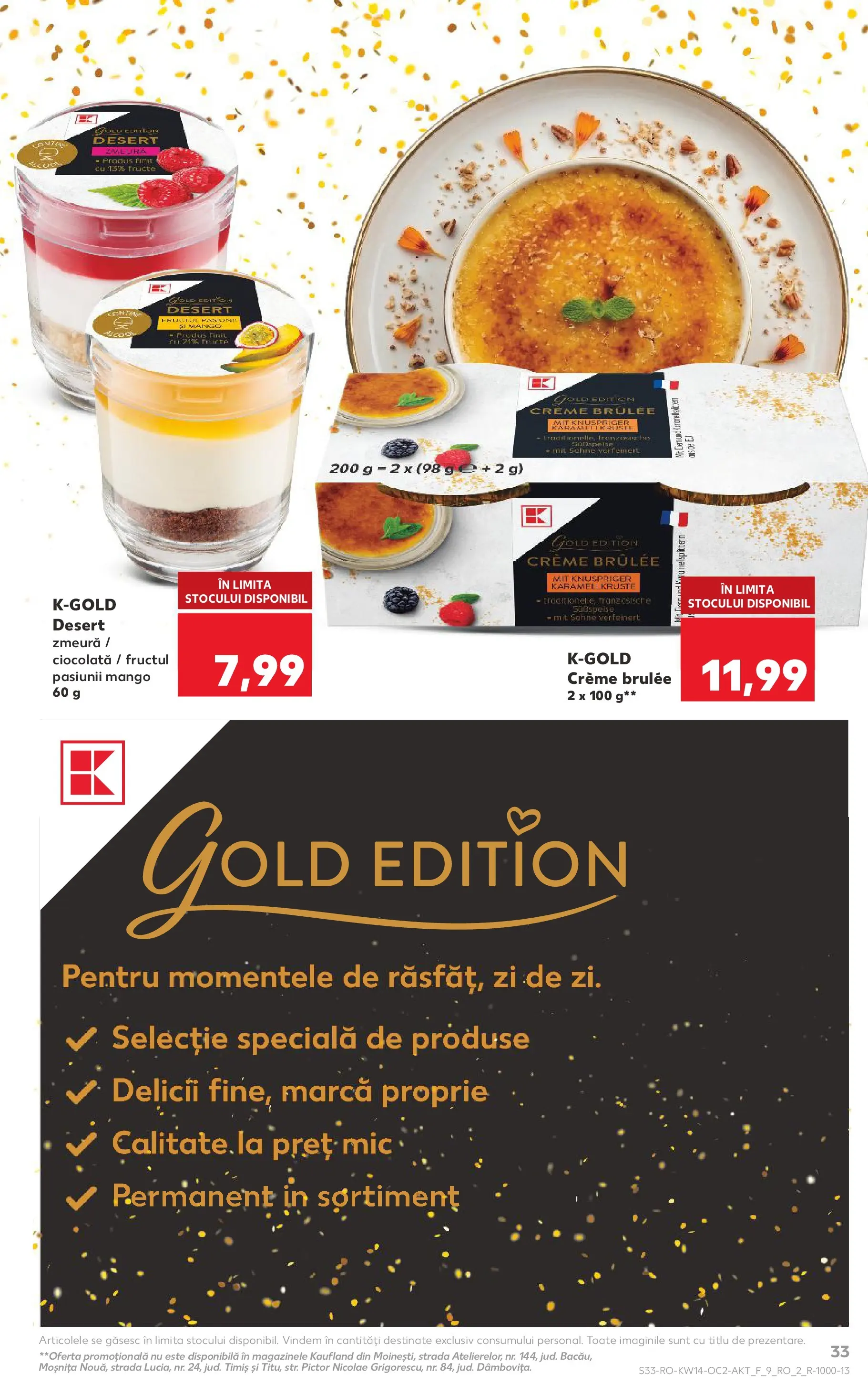 Kaufland Ploiești 31.03.2026 - Revista si Oferta | Pagină: 33 | Produse: Zmeură, Ciocolată, Fructe, Mango