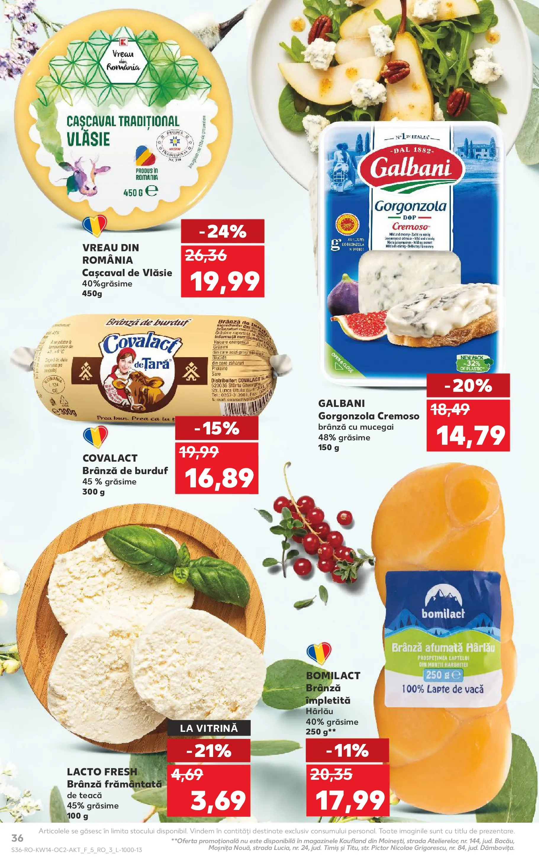 Kaufland Ploiești 31.03.2026 - Revista si Oferta | Pagină: 36 | Produse: Vitrină, Brânză, Brânză cu mucegai, Sare