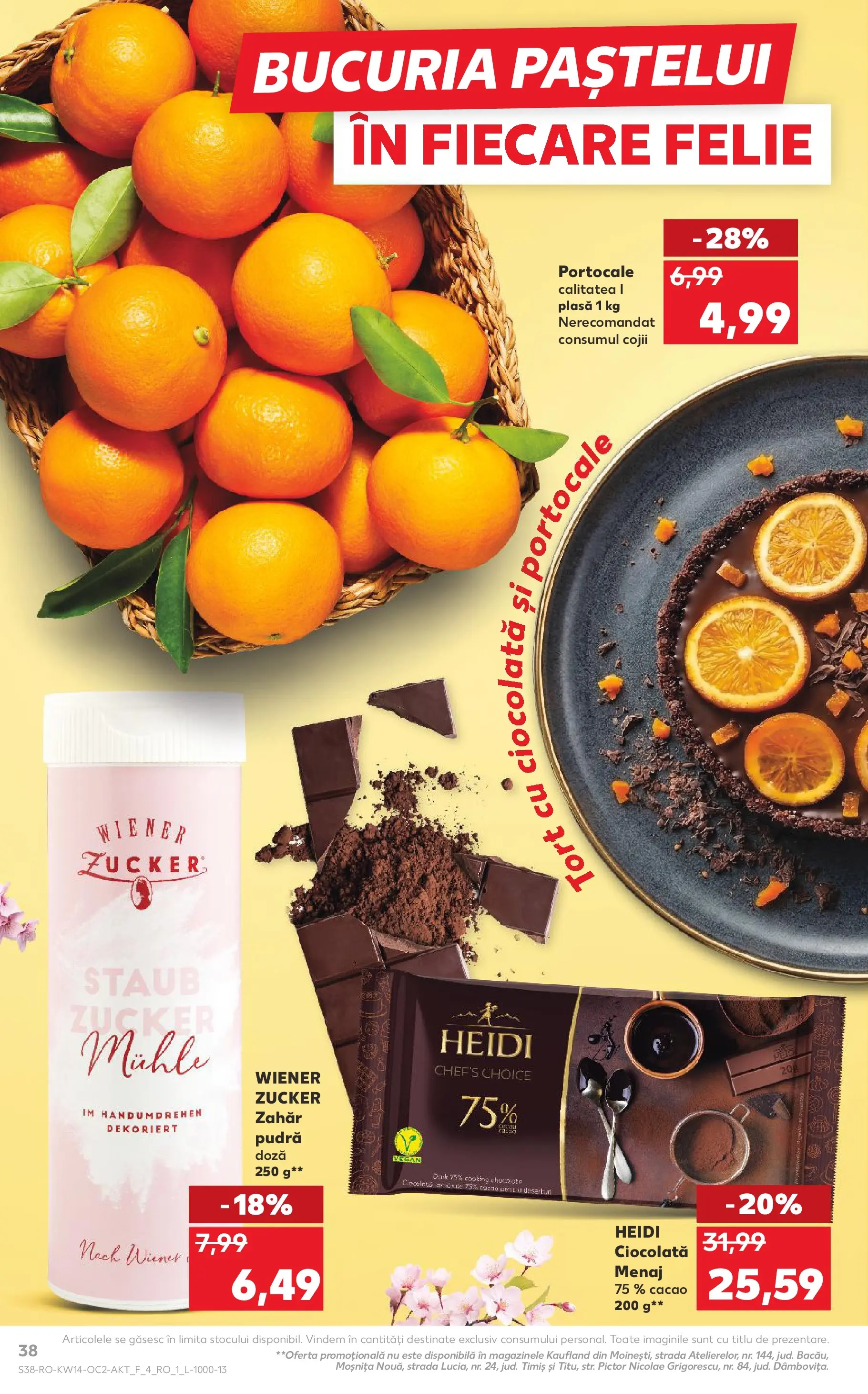 Kaufland Bârlad 01.04.2026 || Revista si Oferte | Pagină: 38 | Produse: Tort, Ciocolată, Cacao, Zahăr Kaufland Bârlad 01.04.2026 - Revista si Oferta | Pagină: 38 | Produse: Tort, Ciocolată, Cacao, Zahăr