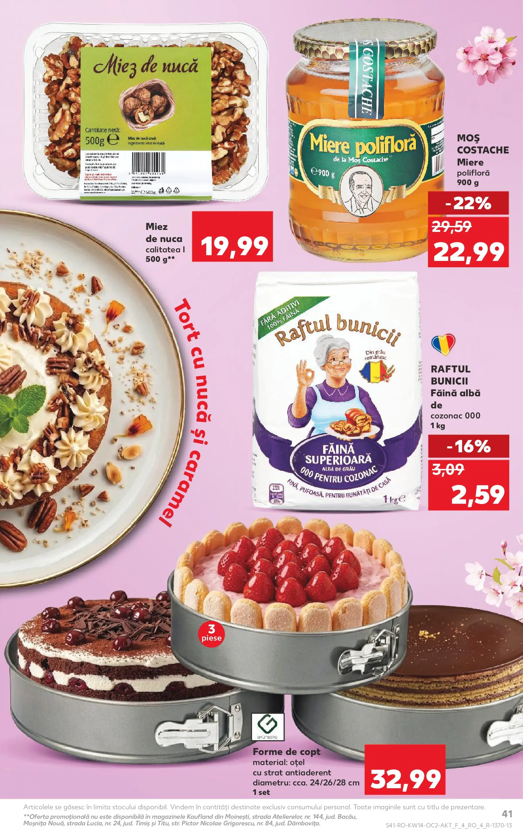 Kaufland Alexandria 01.04.2026 || Revista si Oferte | Pagină: 41 | Produse: Miere polifloră, Tort, Făină Kaufland Alexandria 01.04.2026 - Revista si Oferta | Pagină: 41 | Produse: Miere polifloră, Tort, Făină