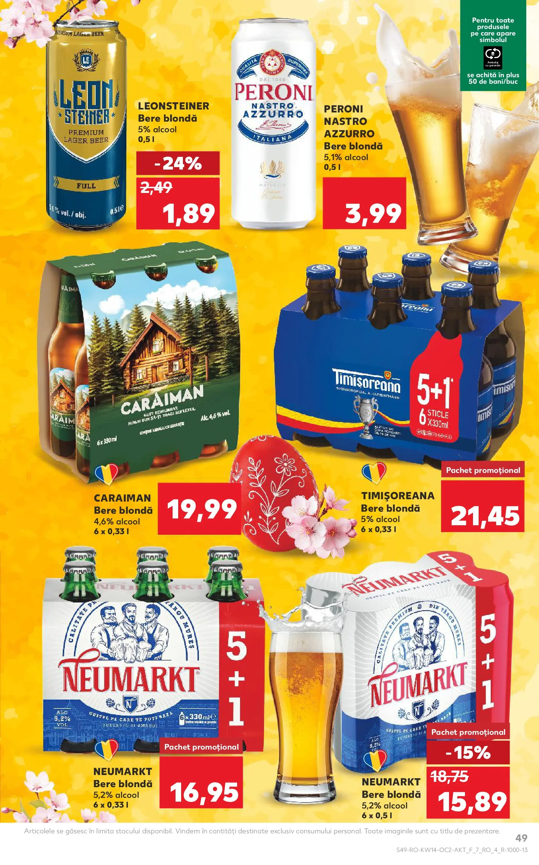 Kaufland Ploiești 31.03.2026 - Revista si Oferta | Pagină: 49 | Produse: Bere