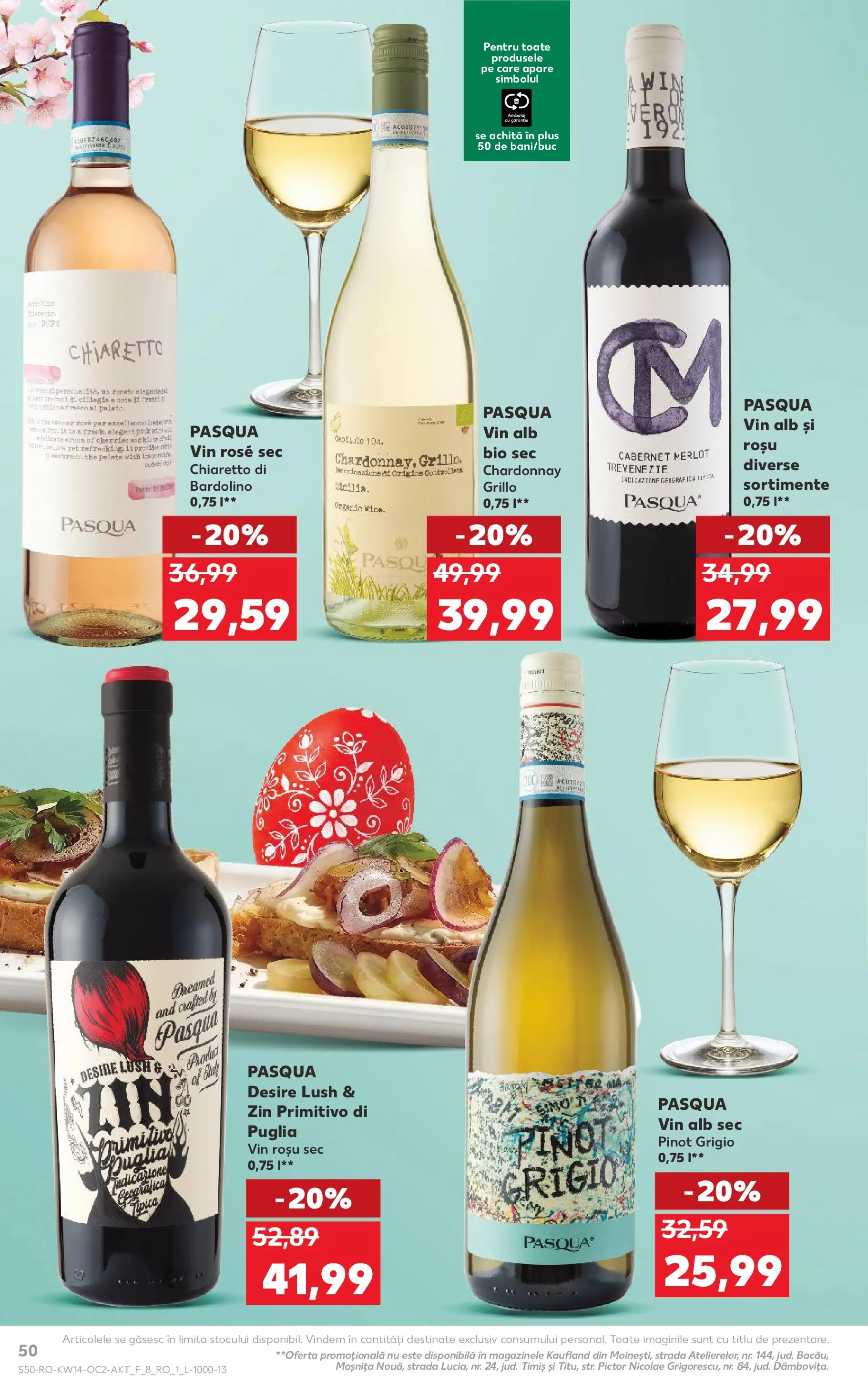 Kaufland Ploiești 31.03.2026 - Revista si Oferta | Pagină: 50 | Produse: Şerit ödül, Vin