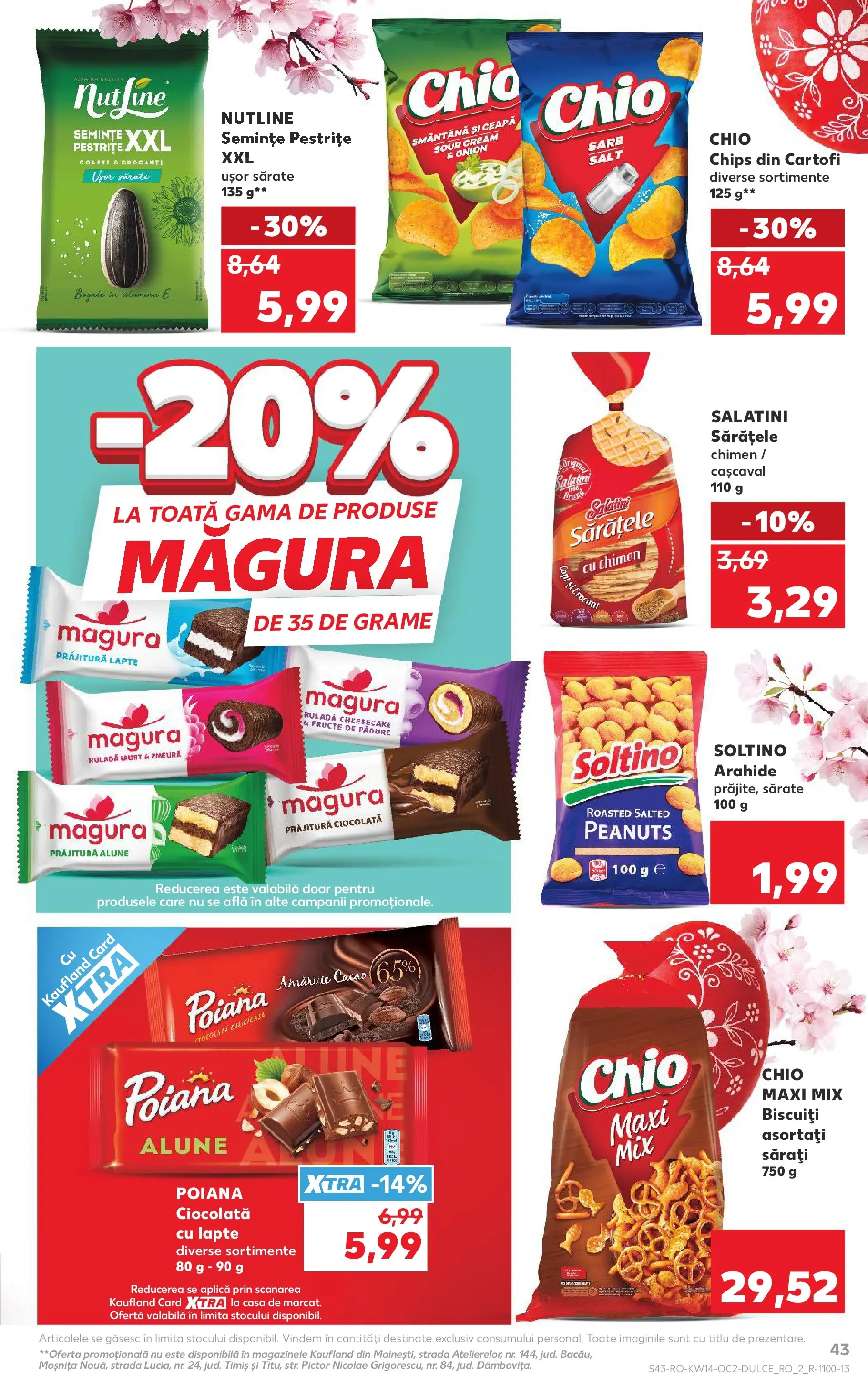 Kaufland Ploiești 31.03.2026 - Revista si Oferta | Pagină: 43 | Produse: Arahide, Cacao, Fructe, Sare