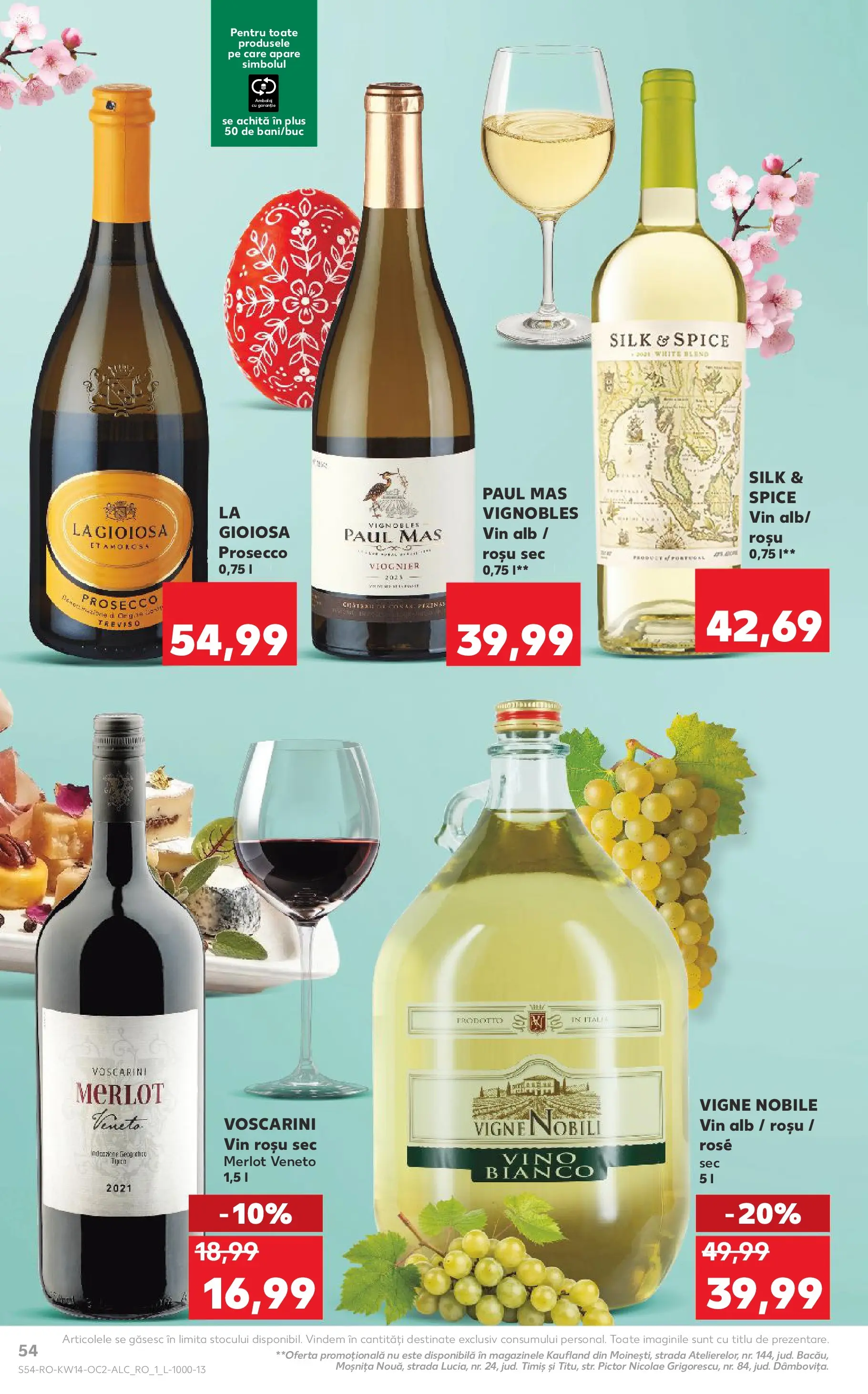 Kaufland Ploiești 31.03.2026 - Revista si Oferta | Pagină: 54 | Produse: Prosecco, Vin