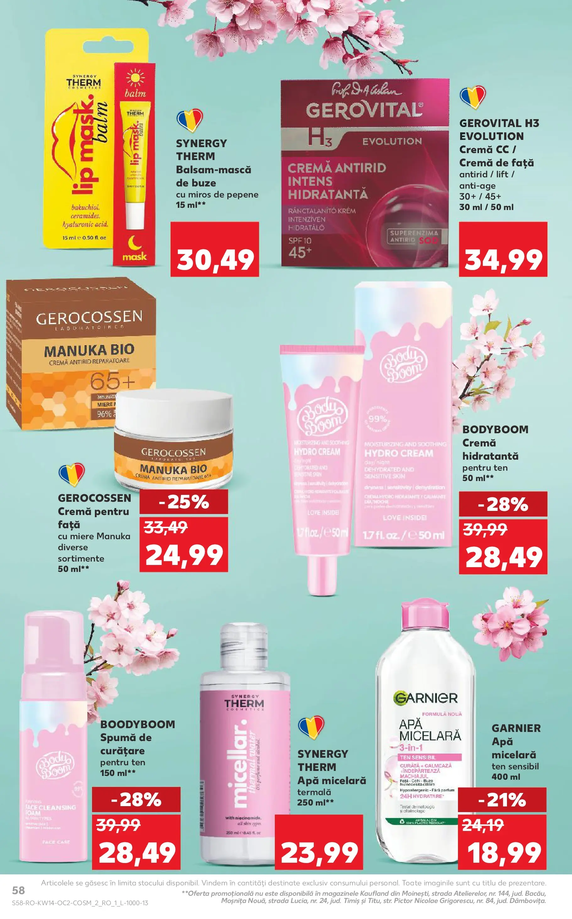 Kaufland Bârlad 01.04.2026 || Revista si Oferte | Pagină: 58 | Produse: Şerit ödül, Cremă, Apă micelară, Apă Kaufland Bârlad 01.04.2026 - Revista si Oferta | Pagină: 58 | Produse: Şerit ödül, Cremă, Apă micelară, Apă