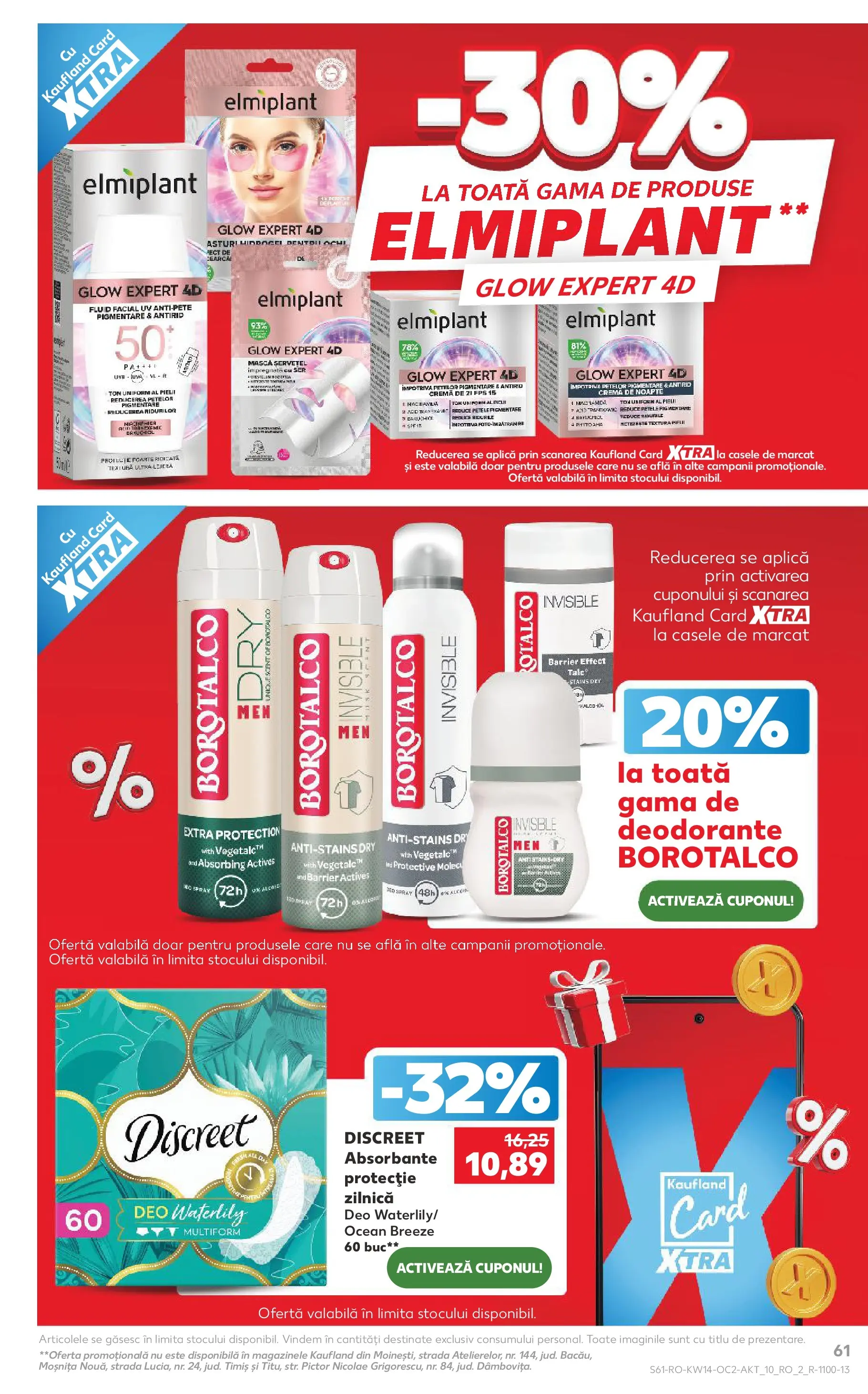 Kaufland Ploiești 31.03.2026 - Revista si Oferta | Pagină: 61 | Produse: Cremă de zi, Cremă de noapte, Cremă, Absorbante