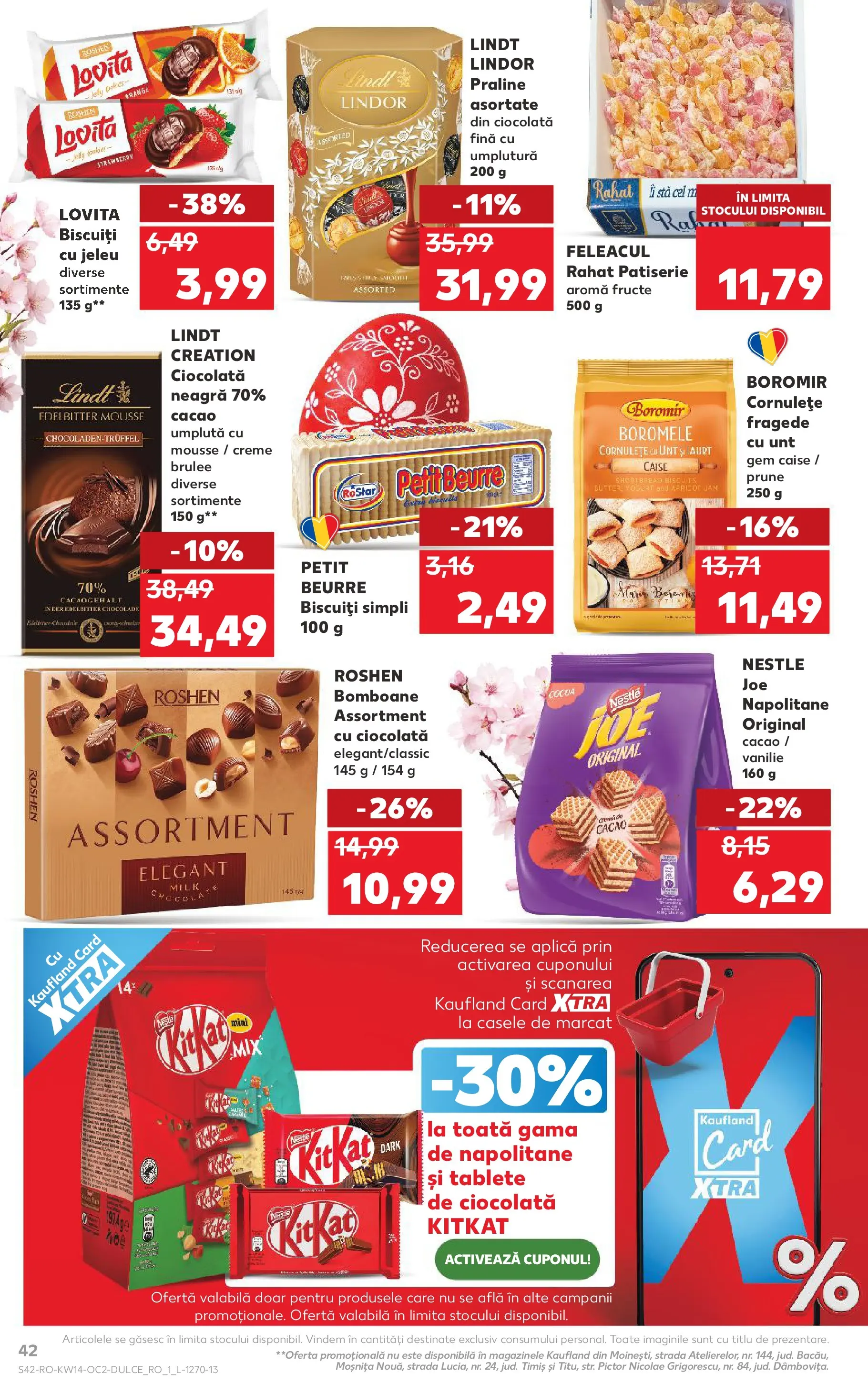 Kaufland Bârlad 01.04.2026 || Revista si Oferte | Pagină: 42 | Produse: Praline, Ciocolată, Biscuiți, Ahtapot Kaufland Bârlad 01.04.2026 - Revista si Oferta | Pagină: 42 | Produse: Praline, Ciocolată, Biscuiți, Ahtapot