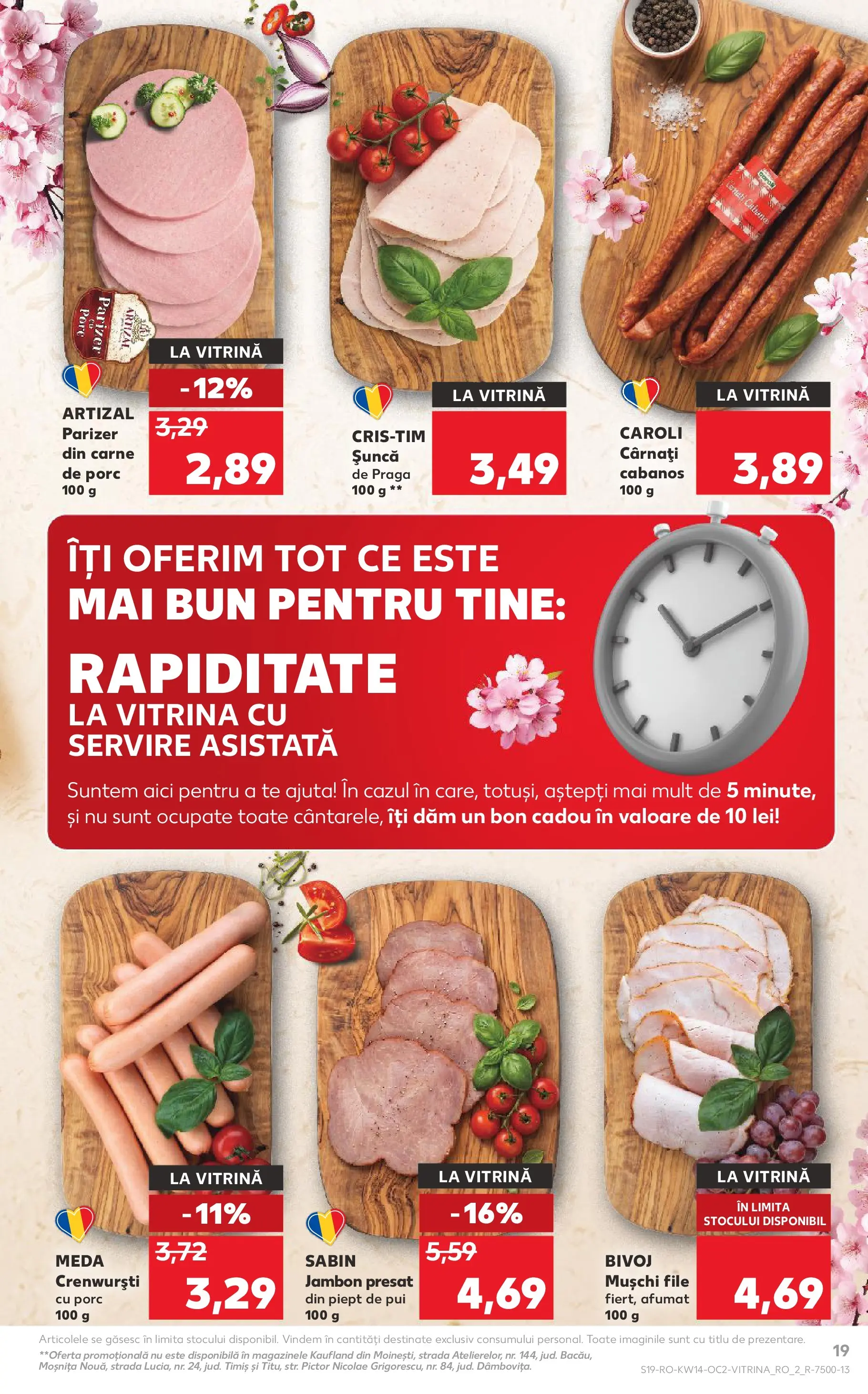 Kaufland Viseu de Sus 01.04.2026 - Revista si Oferta | Pagină: 19 | Produse: Vitrină, Carne De Porc, Parizer, Cârnați