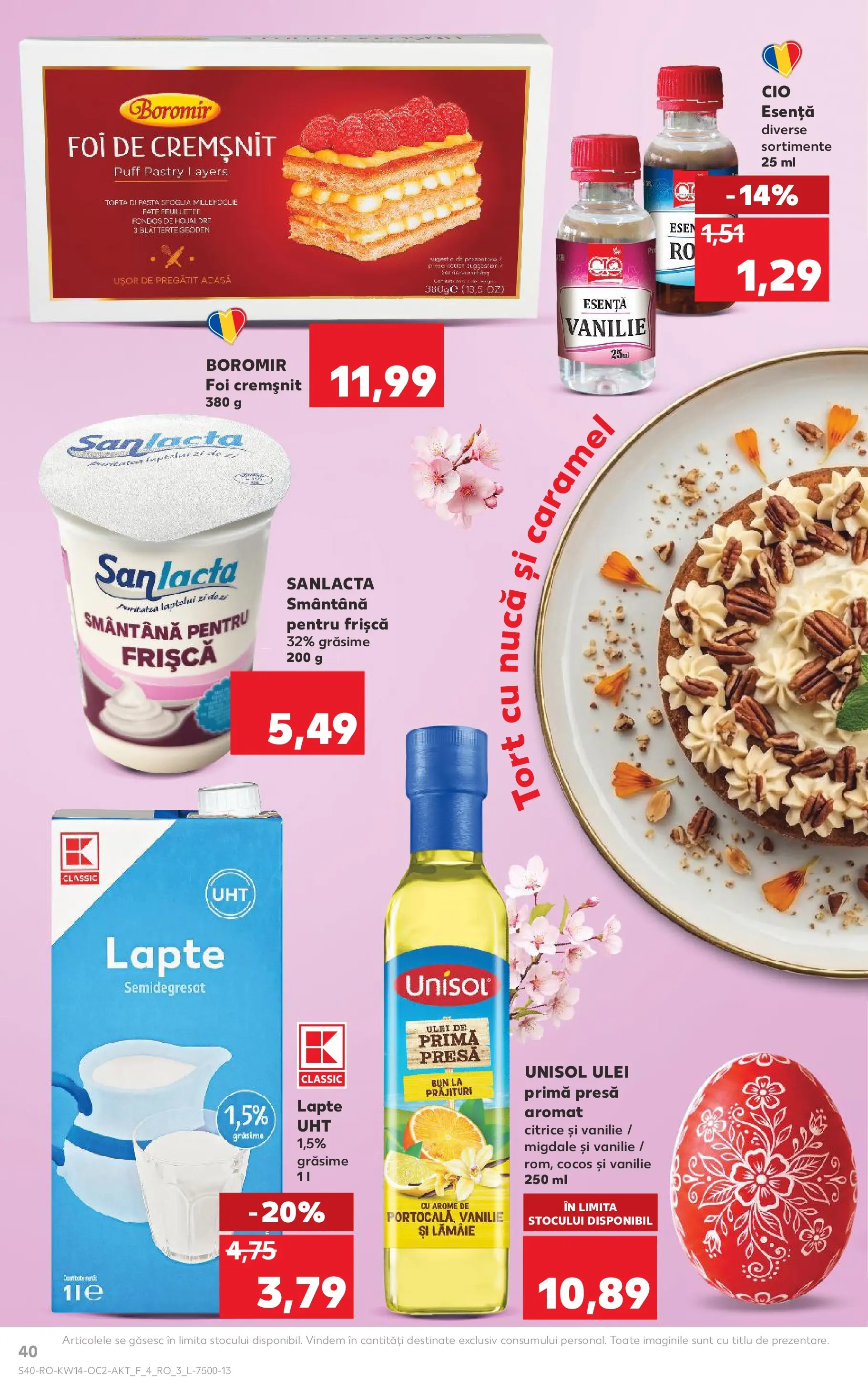Kaufland Viseu de Sus 01.04.2026 - Revista si Oferta | Pagină: 40 | Produse: Presă, Pate, Ulei, Smântână