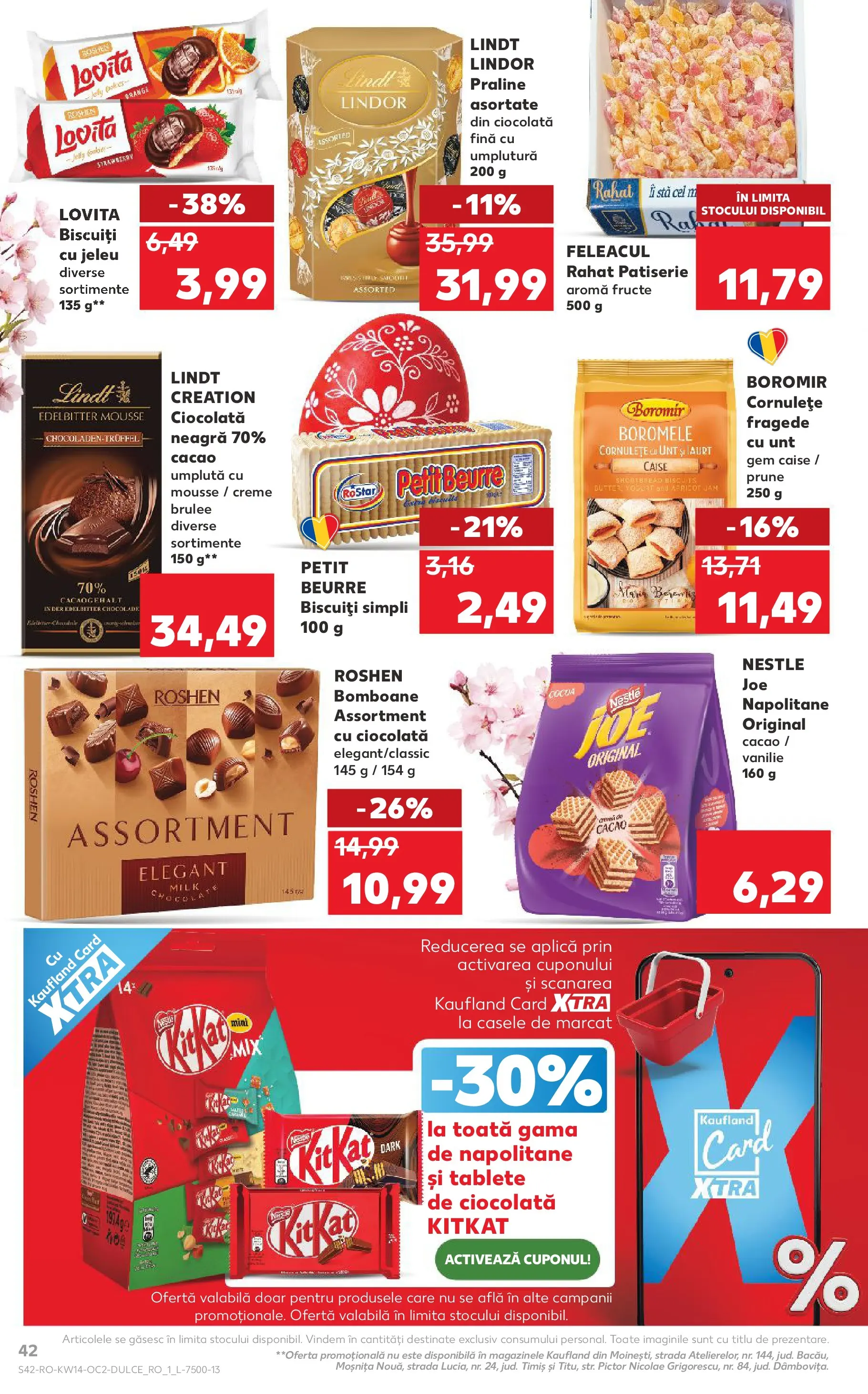Kaufland Viseu de Sus 01.04.2026 - Revista si Oferta | Pagină: 42 | Produse: Gem, Prune, Cornulețe, Ahtapot
