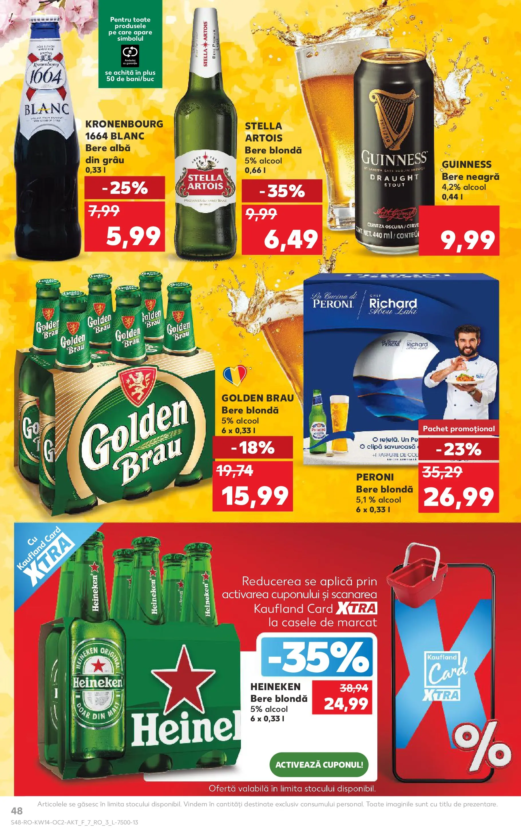 Kaufland Viseu de Sus 01.04.2026 - Revista si Oferta | Pagină: 48 | Produse: Atıştırmalık, Farfurie, Bere