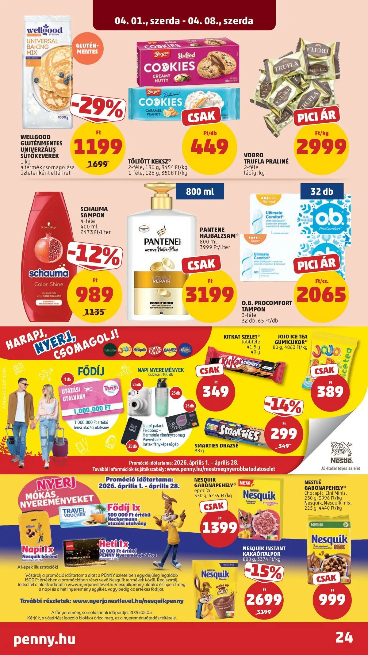 PENNY - Penny újság érvényessége 2026.04.08-ig: 2026.03.31.-tól lapozható | Oldal: 24 | Termékek: Ice tea, Gumicukor, Praliné, Tea