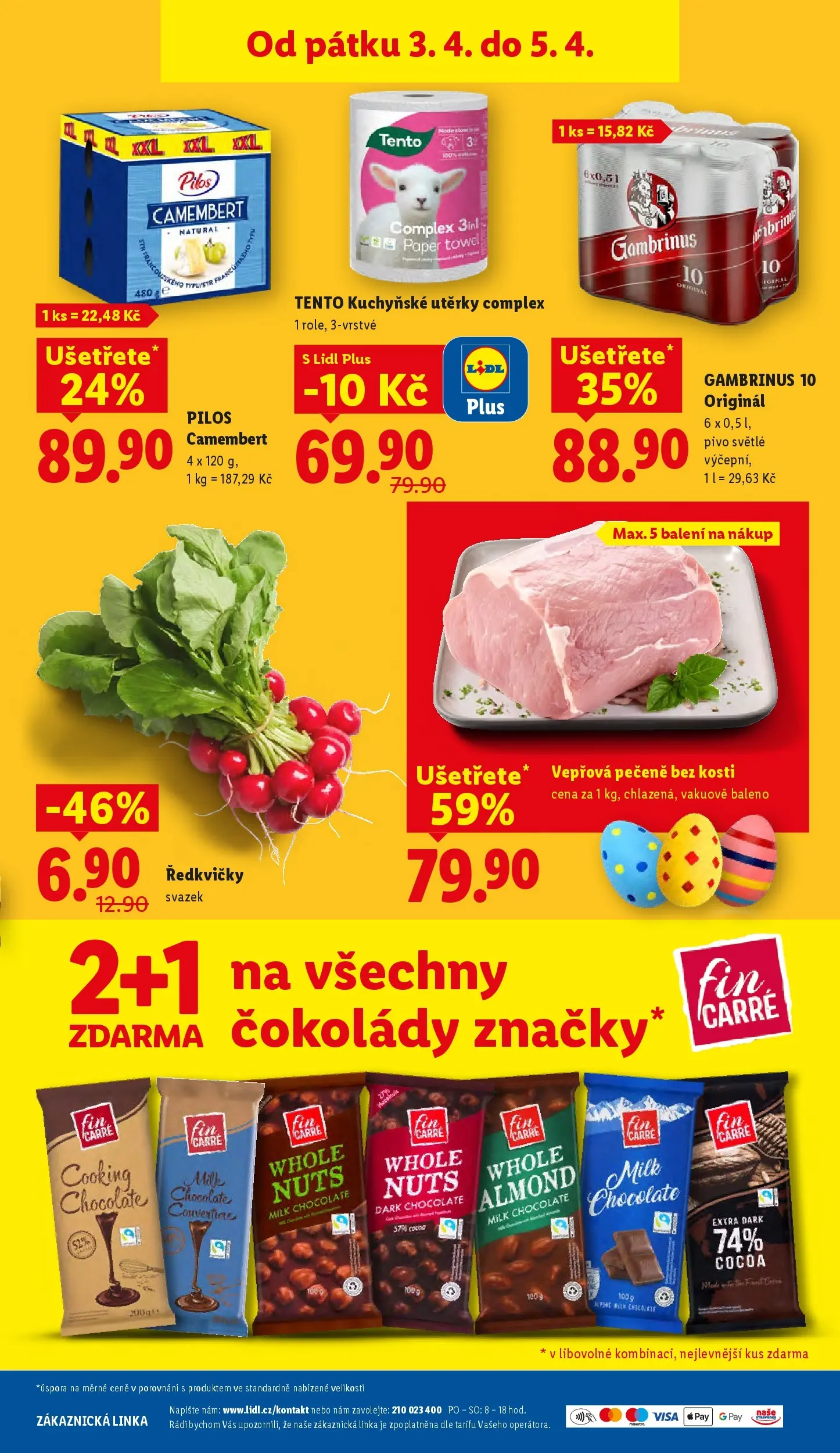 Lidl leták od 01.04.2026 - Nový akční leták | Strana: 41 | Produkty: Finest, Kuchyňské utěrky, Gambrinus 10, Milk chocolate