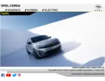 OPEL Tarifs Nouvelle Corsa AMJ2 applicables au 3 Mars 2026 1 - au 31.08.2026