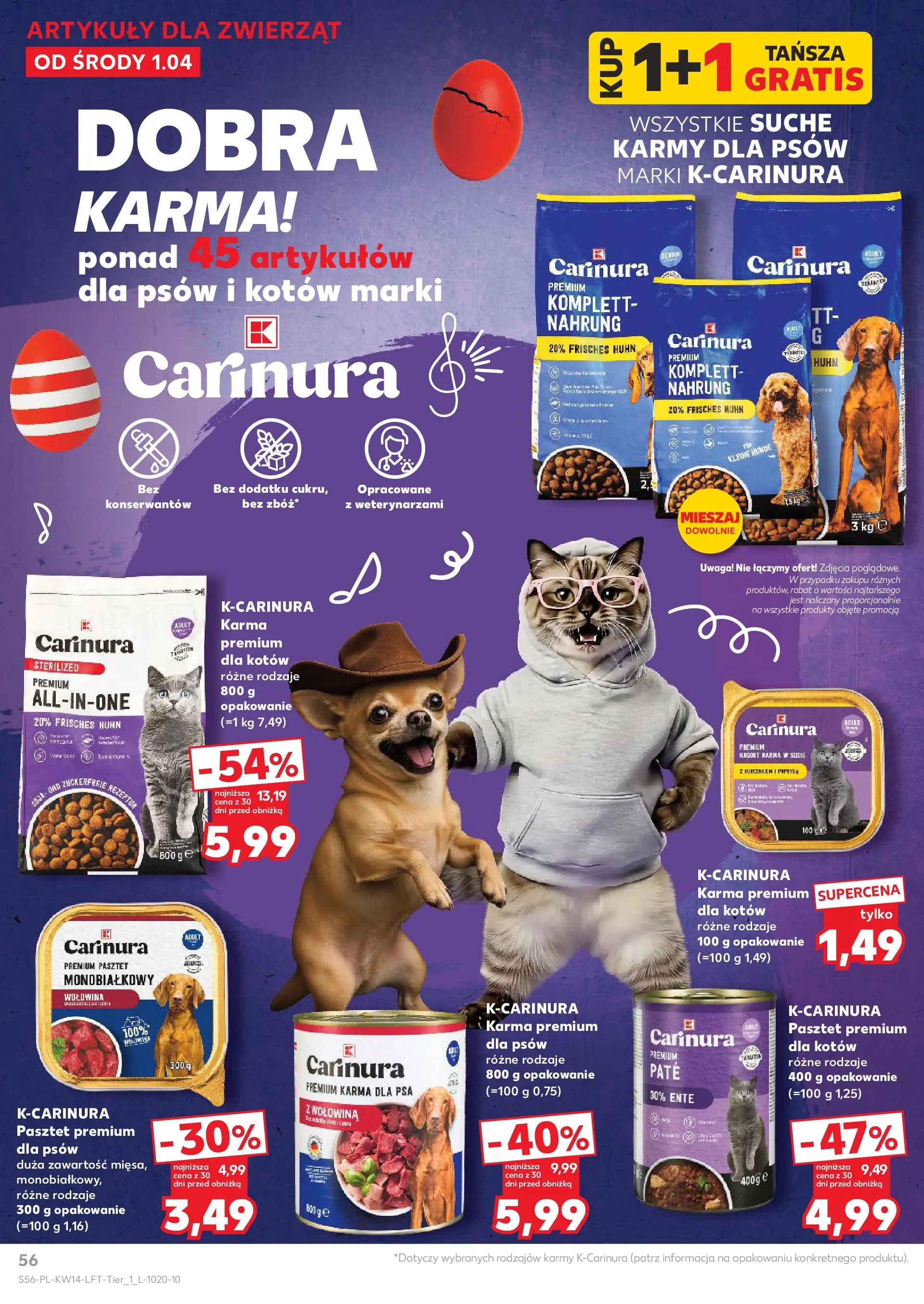 Kaufland gazetka od 01.04.2026 - od jutra PDF | Strona: 56 | Produkty: Karma dla psa, Wołowina