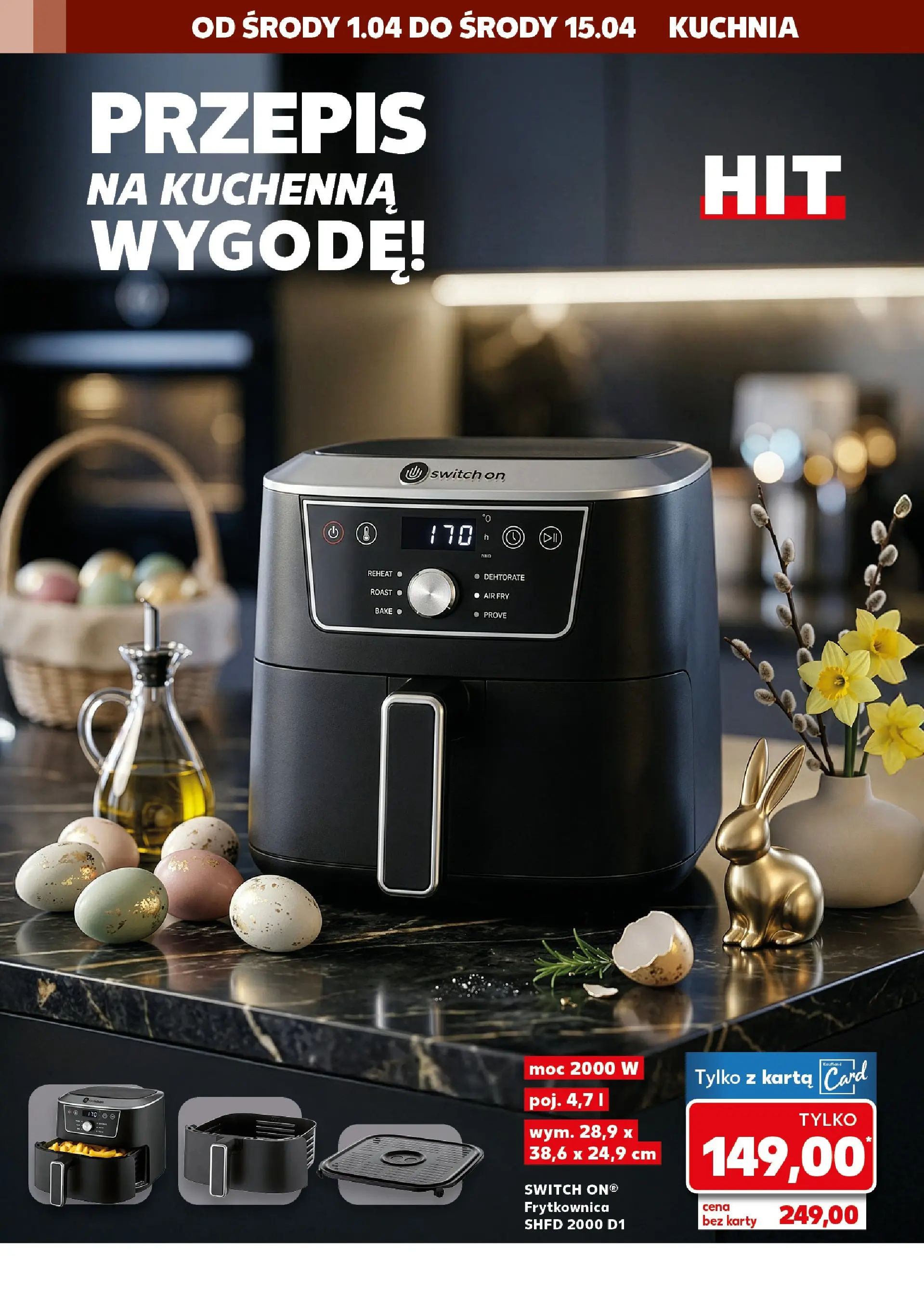 Kaufland gazetka - Złap Okazje od 01.04.2026 - od jutra PDF | Strona: 4 | Produkty: Karta, Frytkownica