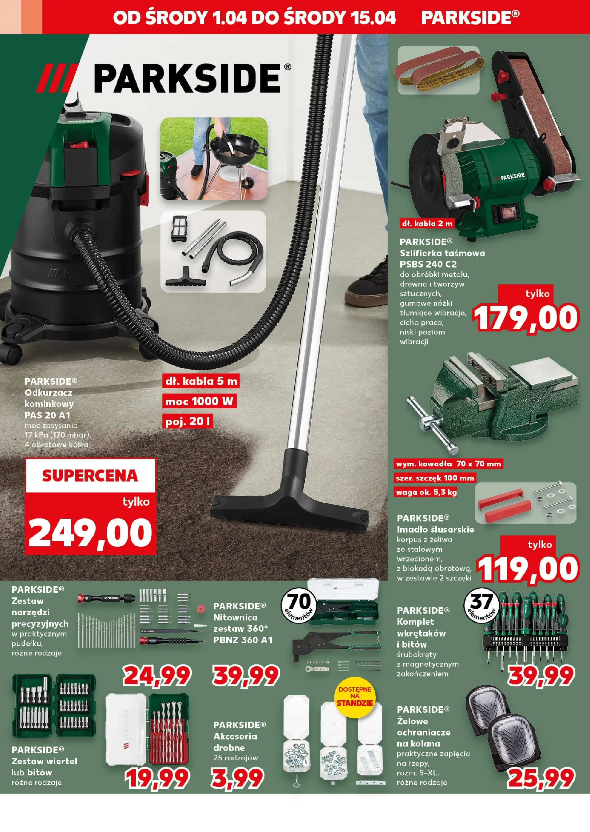 Kaufland gazetka - Złap Okazje od 01.04.2026 - od jutra PDF | Strona: 8 | Produkty: Waga, Odkurzacz, Zestaw narzędzi, Szlifierka