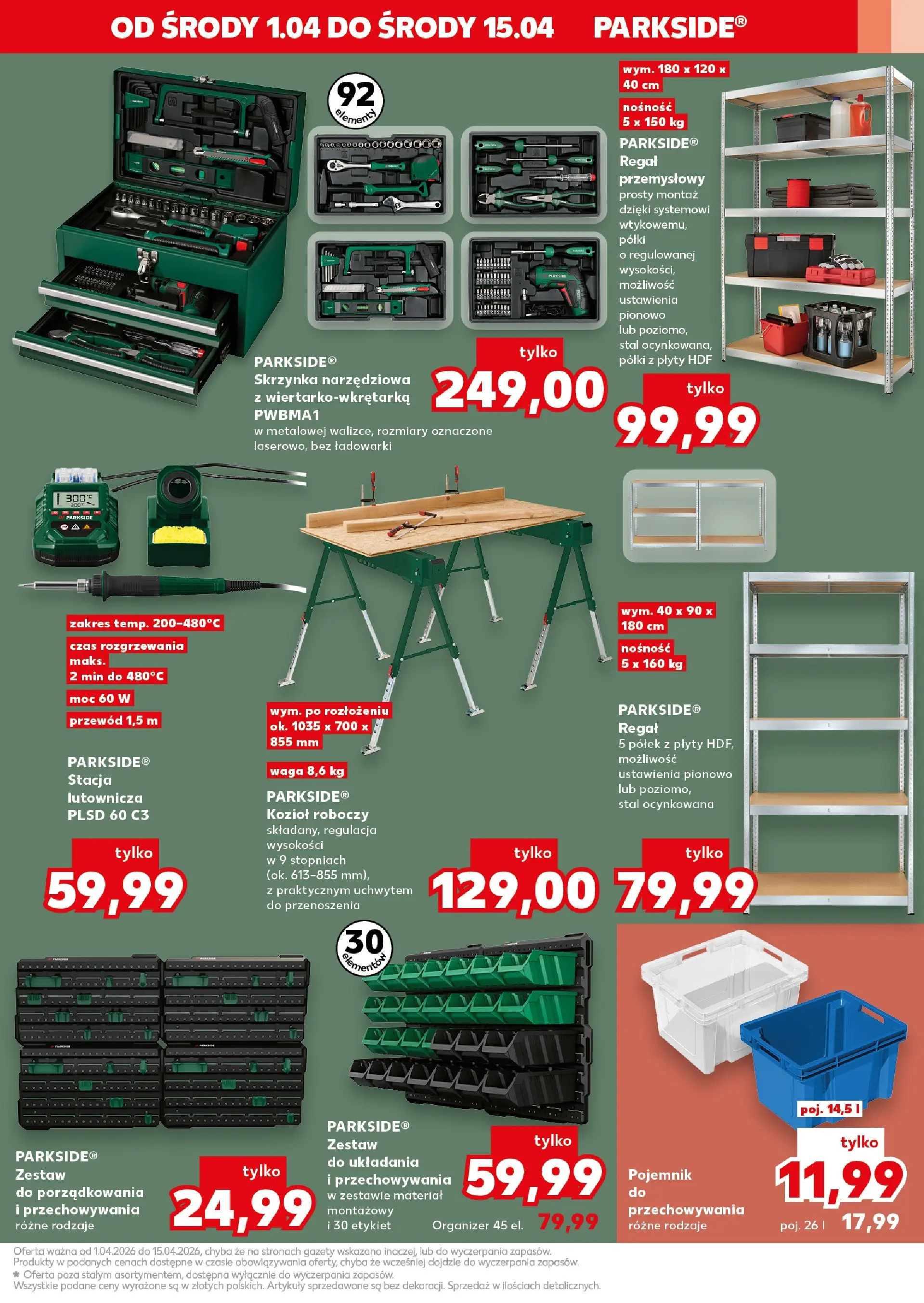 Kaufland gazetka - Złap Okazje od 01.04.2026 - od jutra PDF | Strona: 9 | Produkty: Waga, Plyty, Regał