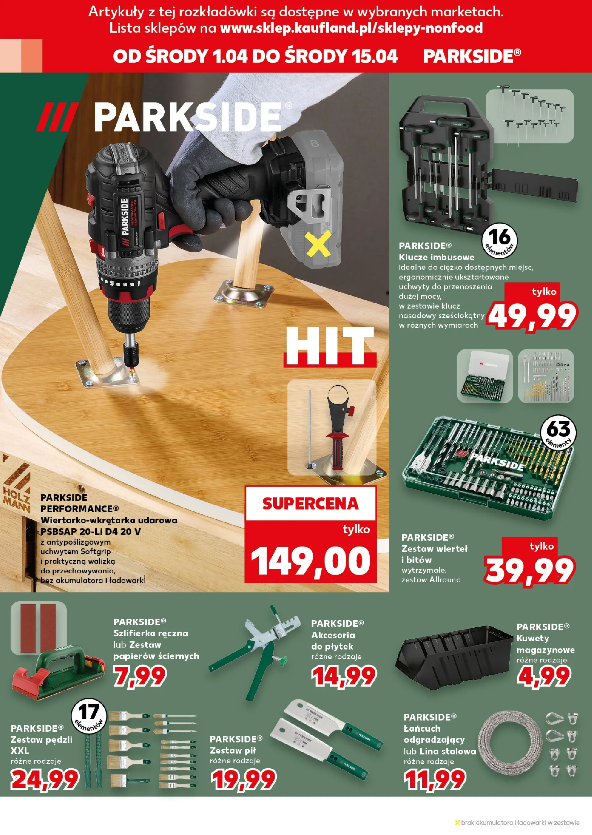 Kaufland gazetka - Złap Okazje od 01.04.2026 - od jutra PDF | Strona: 10 | Produkty: Walizka, Szlifierka