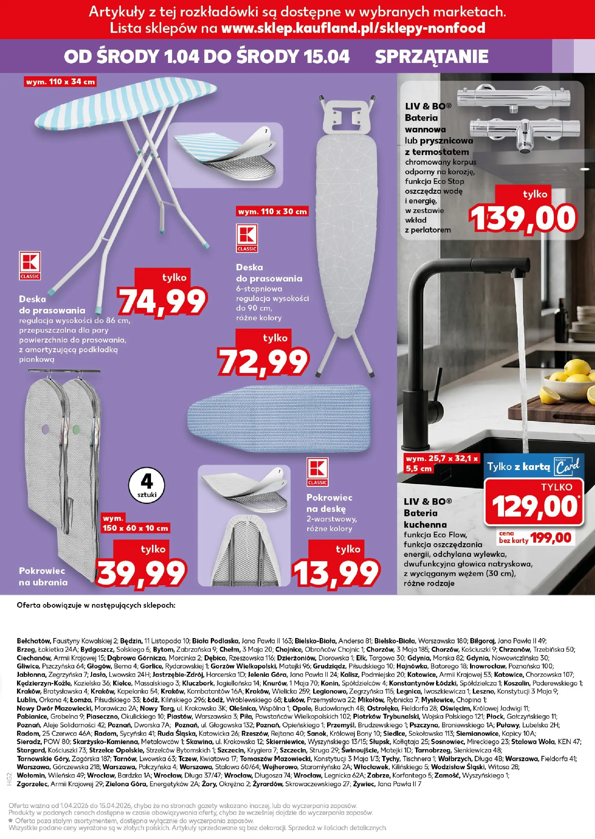 Kaufland gazetka - Złap Okazje od 01.04.2026 - od jutra PDF | Strona: 15 | Produkty: Ubrania, Karta, Bateria