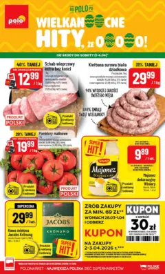 Pogląd oferty "POLOmarket - Nowe promocje w POLOmarket do 04.04" - ważna od 31.03.2026