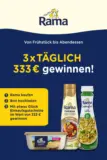 Rama: Gewinne 3 x t&auml;glich 333 &euro;