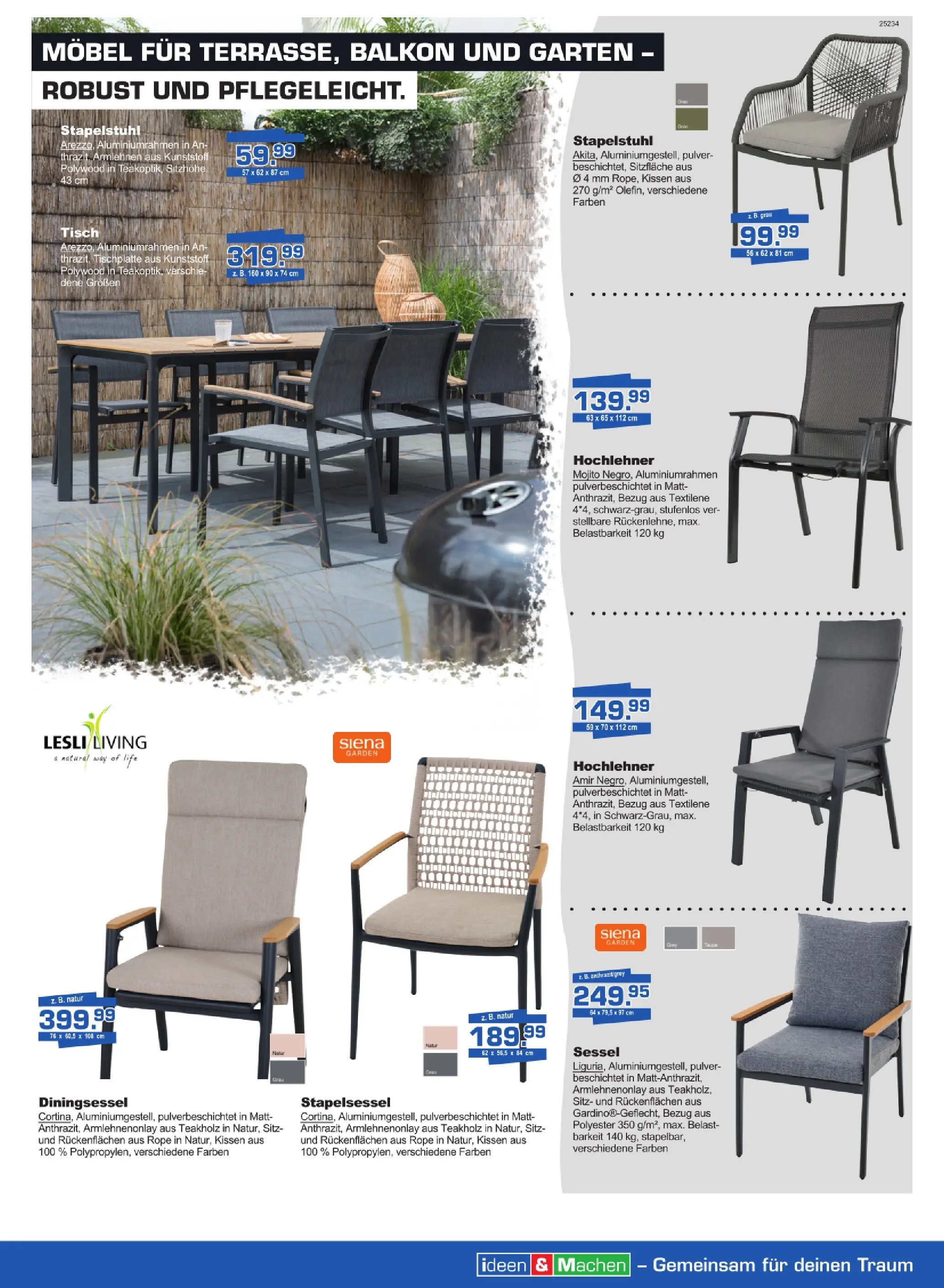 Angebote - Borgers Baustoffe: Machen Sie Ihren Garten bereit (ab 09.04.2026) zum Blättern | Seite: 2 | Produkte: Kissen, Sessel, Tisch