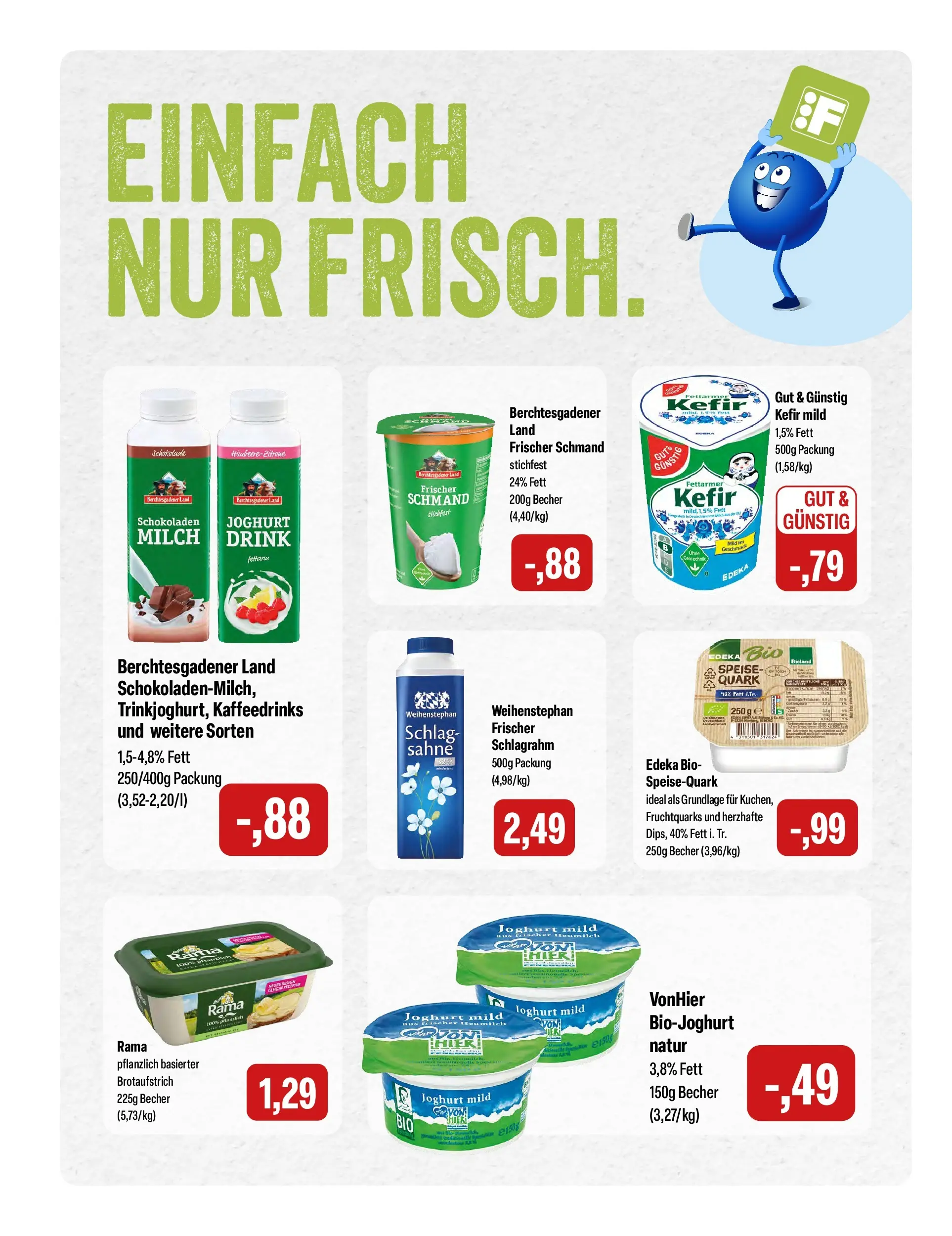 Feneberg Aktuelle Angebote (ab 08.04.2026) zum Blättern | Seite: 6 | Produkte: Kefir, Schokolade, Sahne, Speisequark